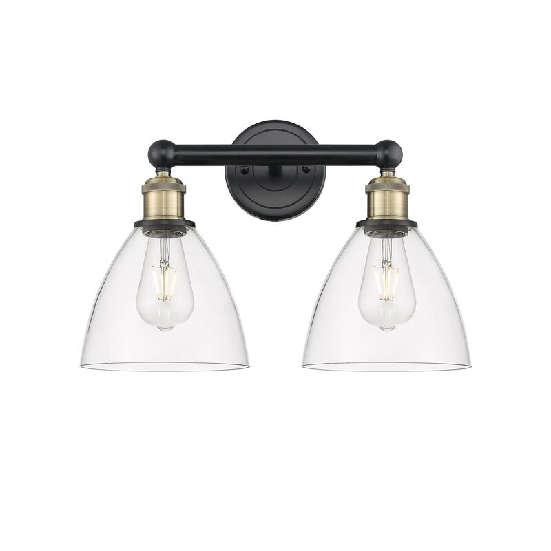 Bruno Marashlian Bristol Glass 16 Inch 2 Light Bath Vanity Light by Innovations Lighting