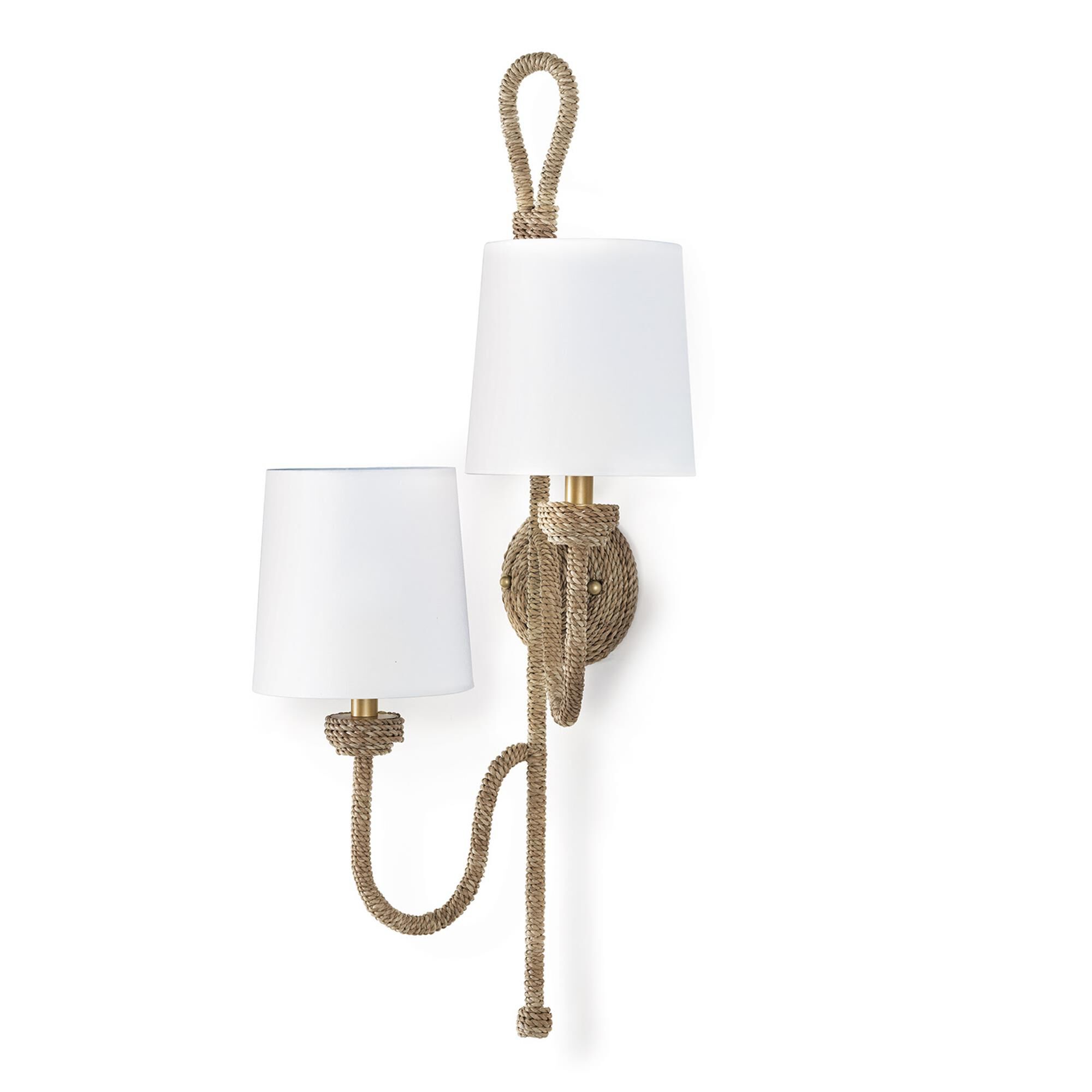 Shown in Natural finish and Linen shade