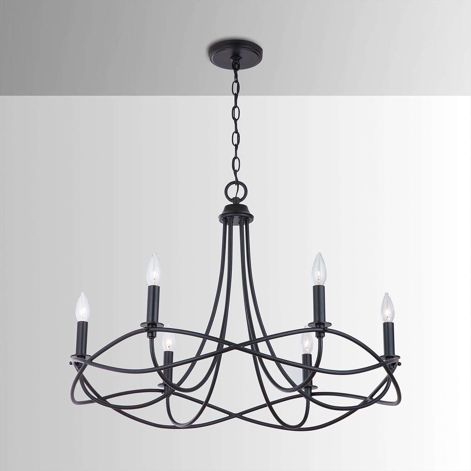 Sonnet 29 Inch 6 Light Chandelier by Capital Lighting Fixture Company