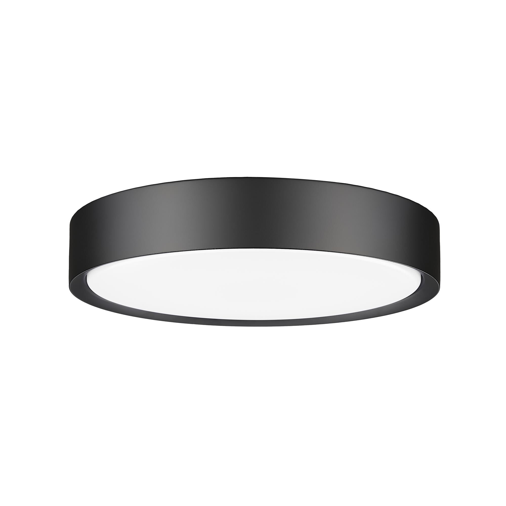 Shown in Matte Black finish and Frosted glass and Frosted shade