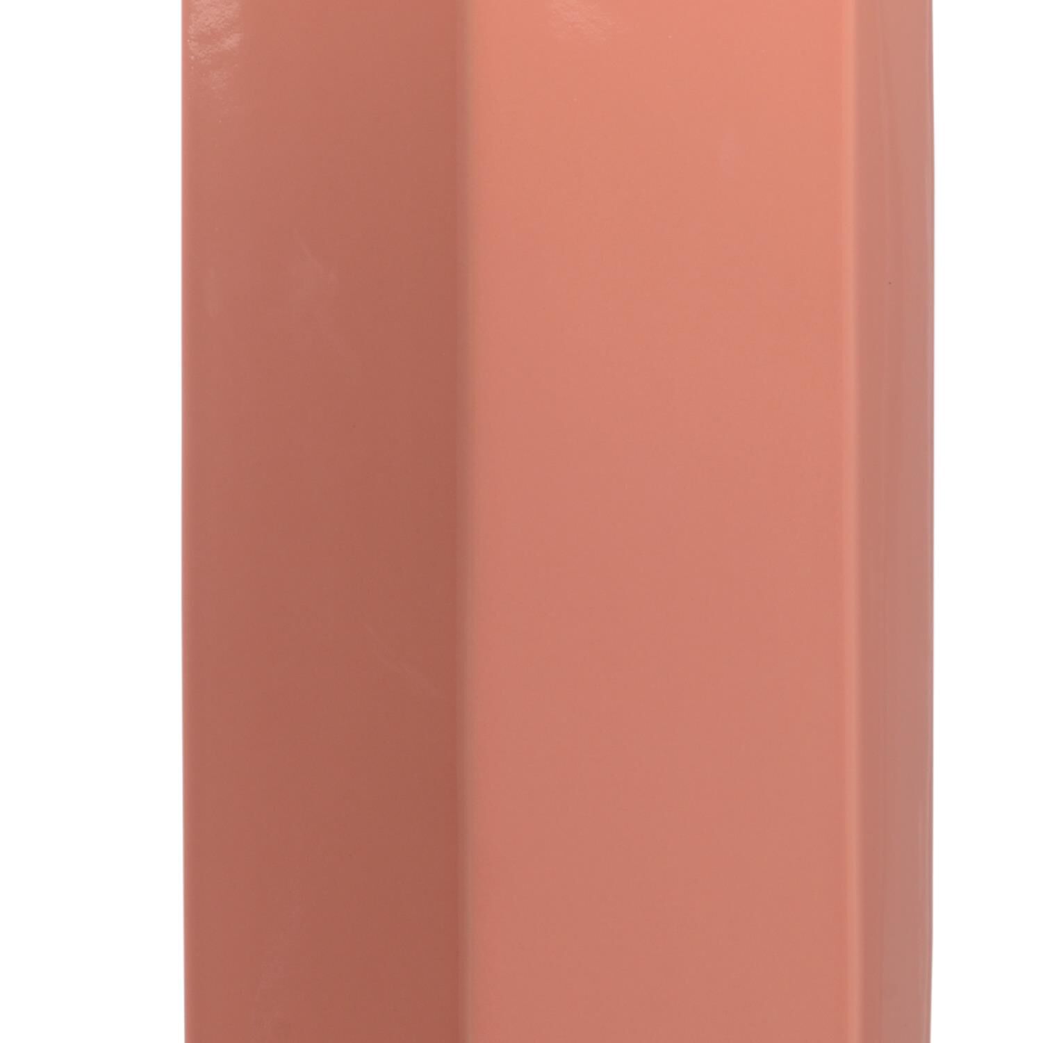 Shown in Coral/Antique Gold Leaf/Clear finish and Acrylic glass and Off White shade