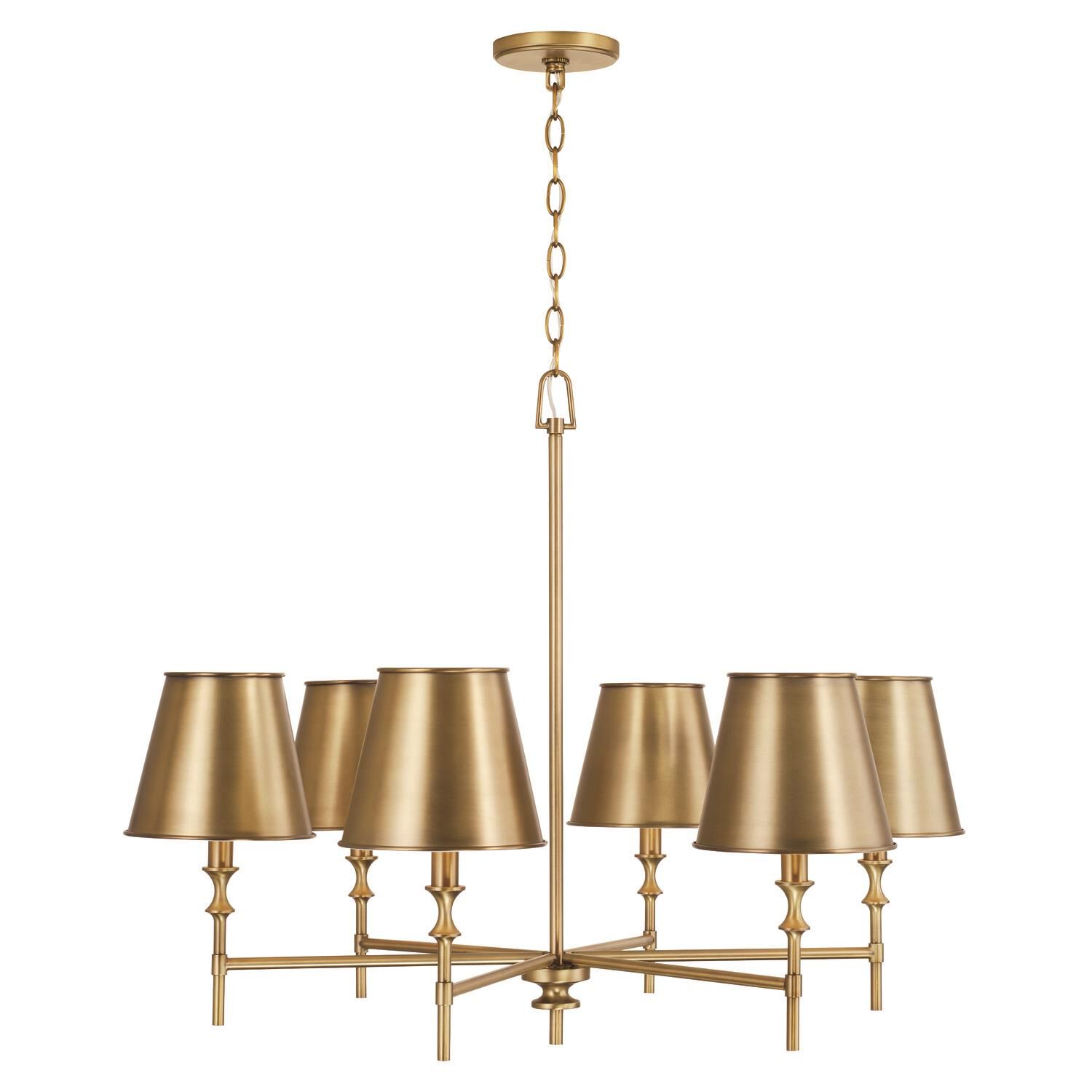 Whitney 34 Inch 6 Light Chandelier by Capital Lighting Fixture Company