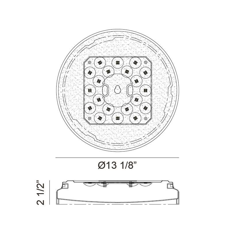 Alexandre 1 Light LED Flush Mount by Matteo Lighting