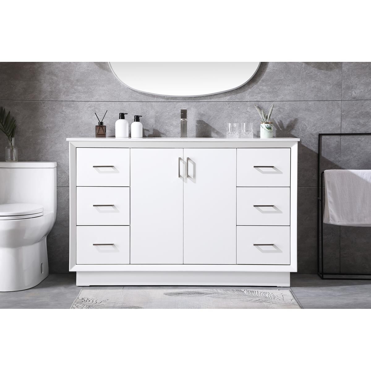 Hayes 54 Inch Bath Vanity by Elegant Decor