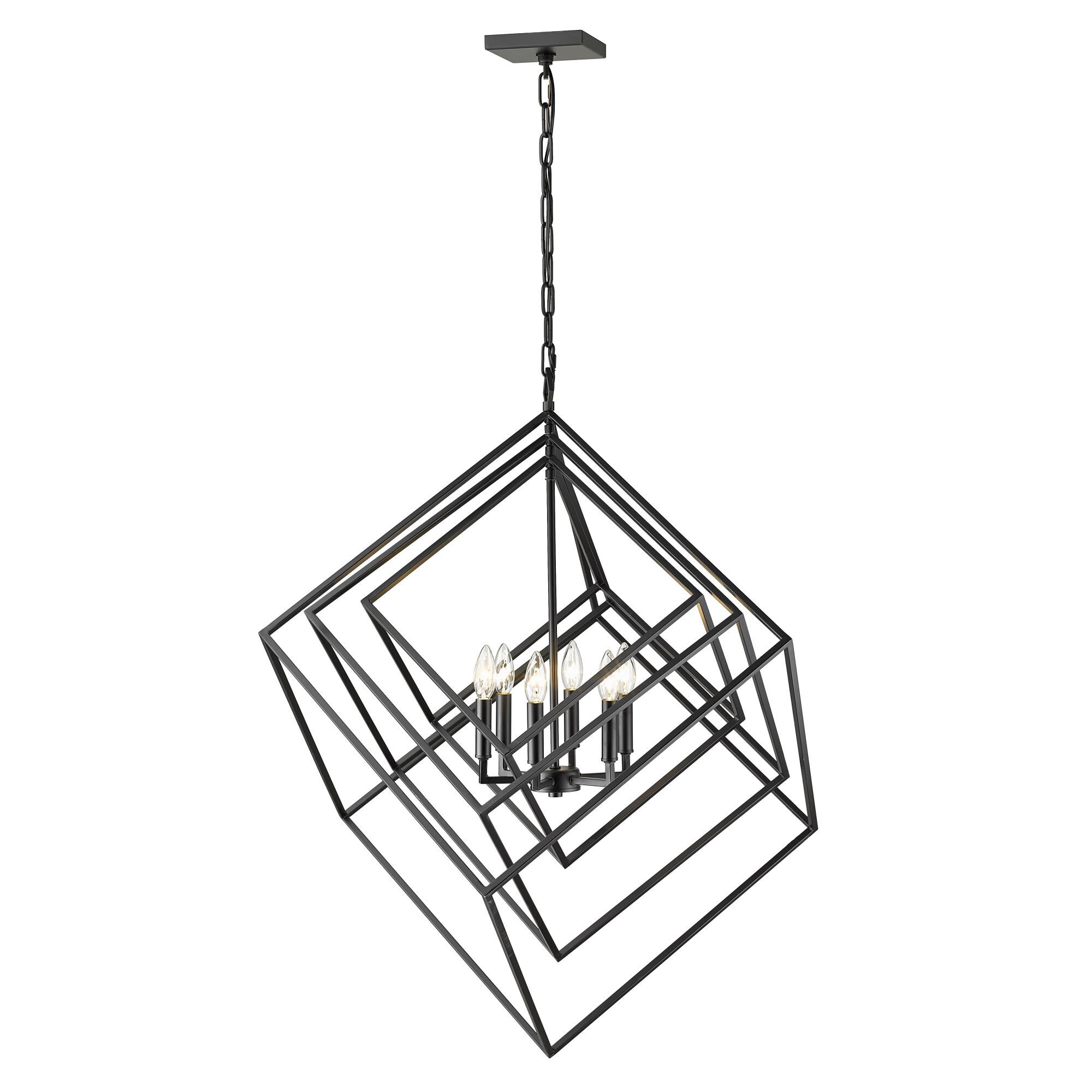 Euclid 35 Inch 6 Light Chandelier by Z-Lite