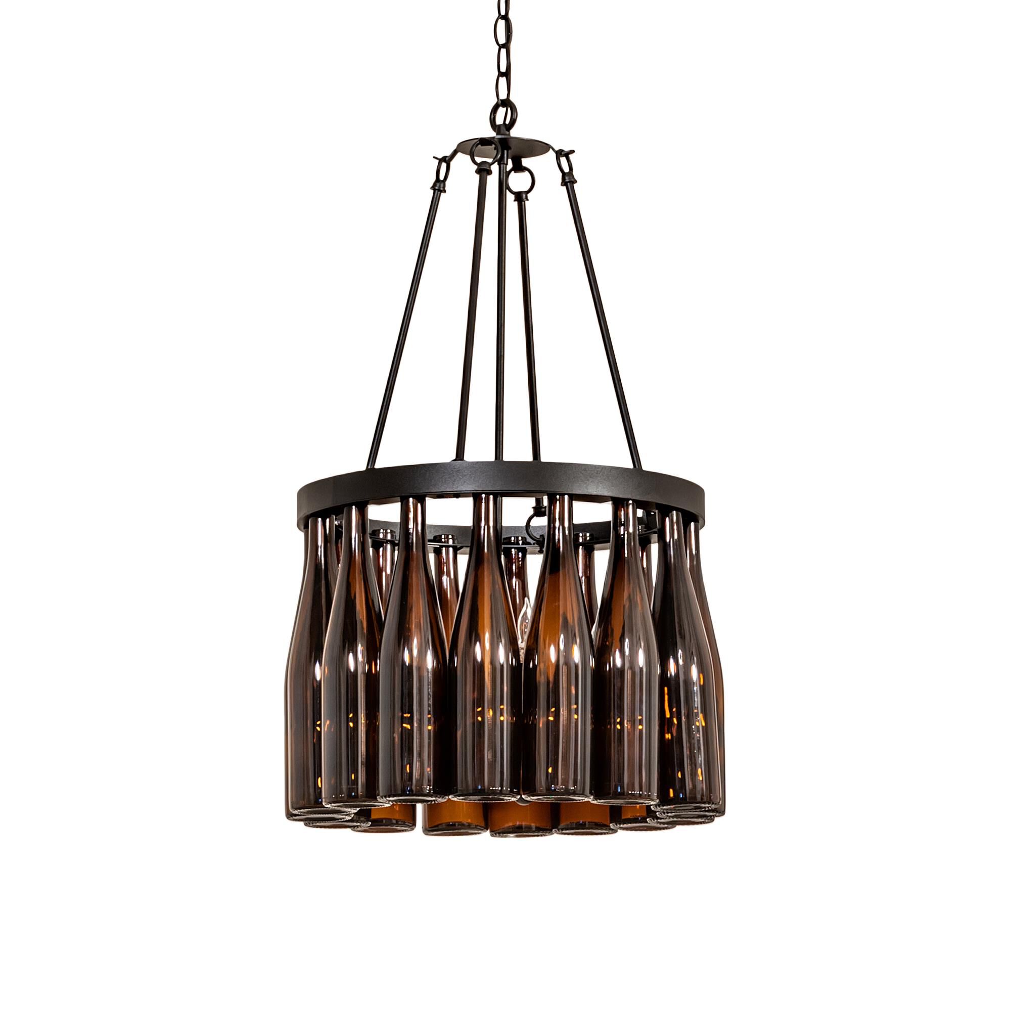 Wine Bottle 18 Inch 5 Light Mini Chandelier by Meyda Lighting