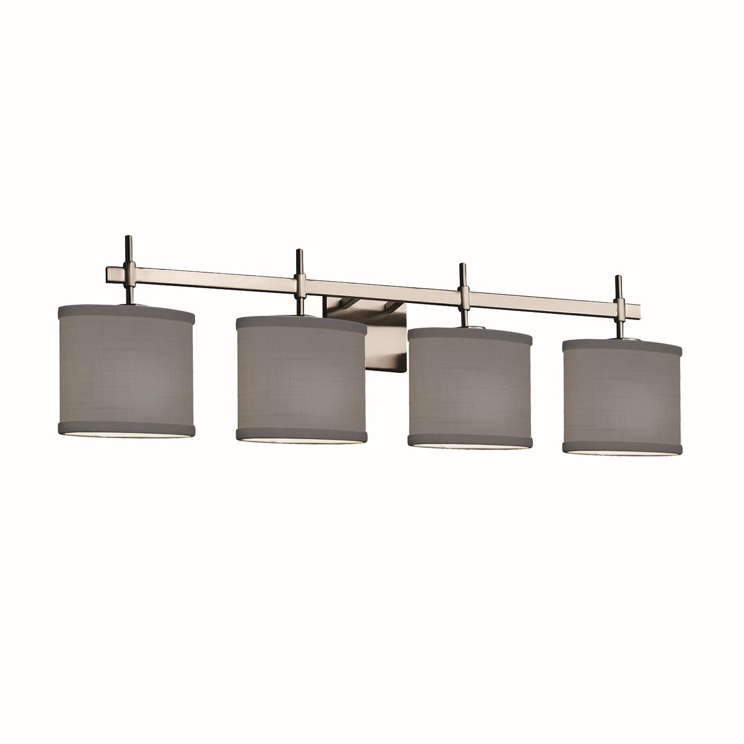 Textile 33 Inch 4 Light Bath Vanity Light by Justice Design Group