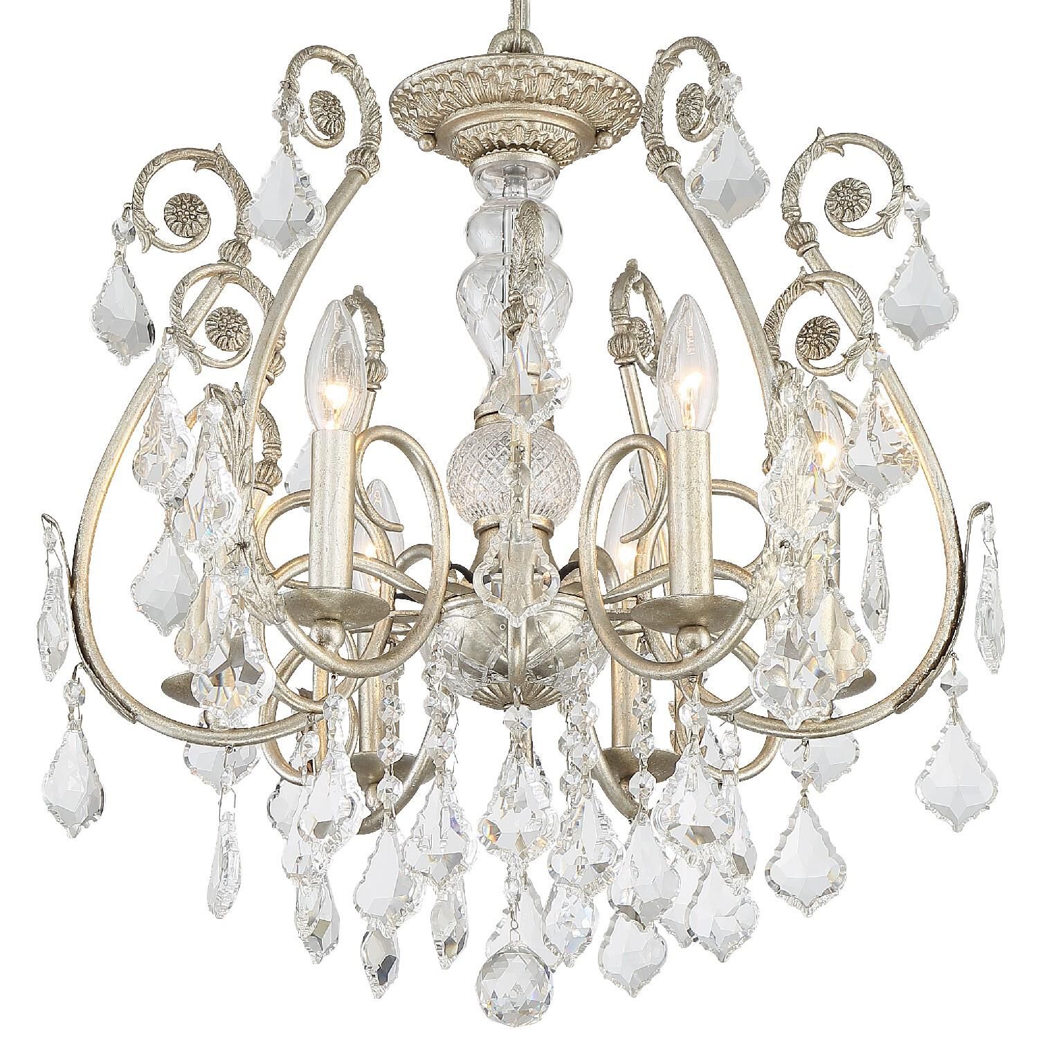 Regis 20 Inch 6 Light Semi Flush Mount by Crystorama