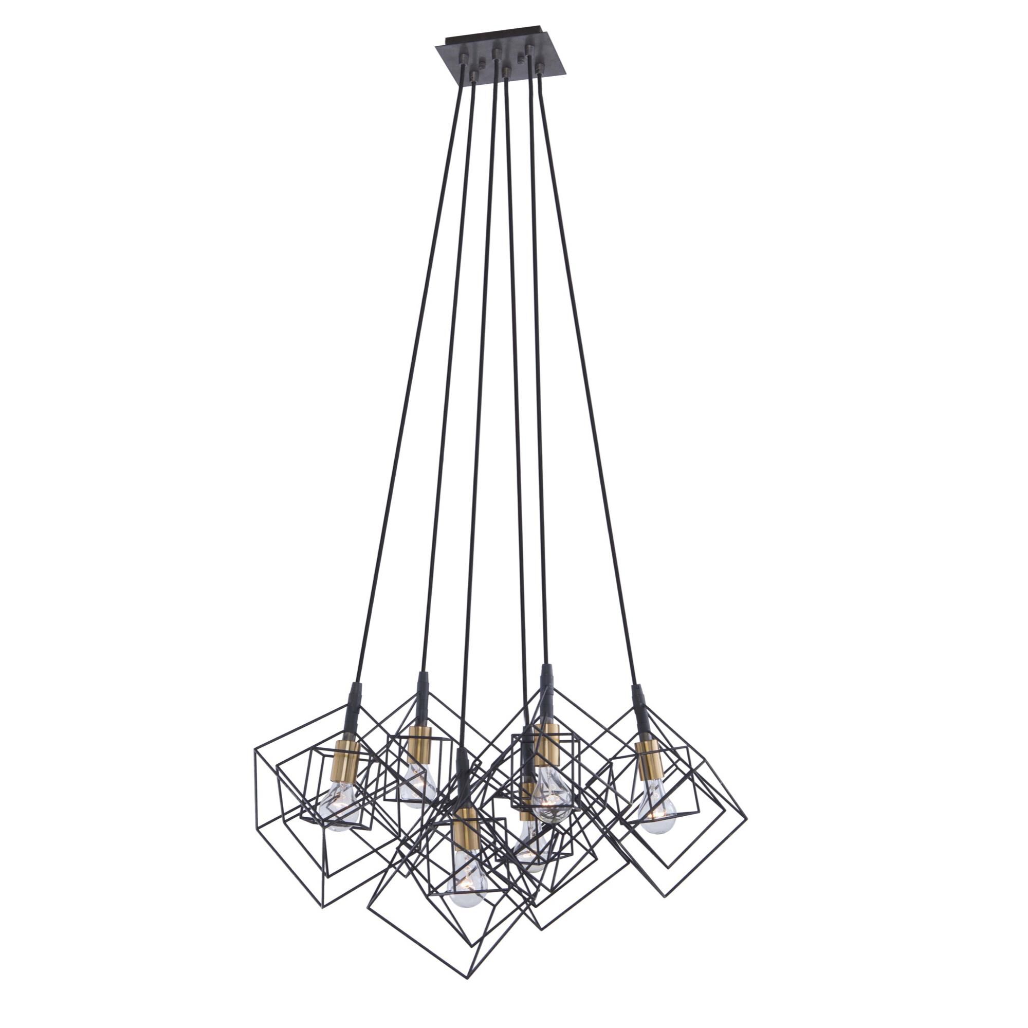 Artistry 27 Inch 6 Light Multi Light Pendant by Artcraft