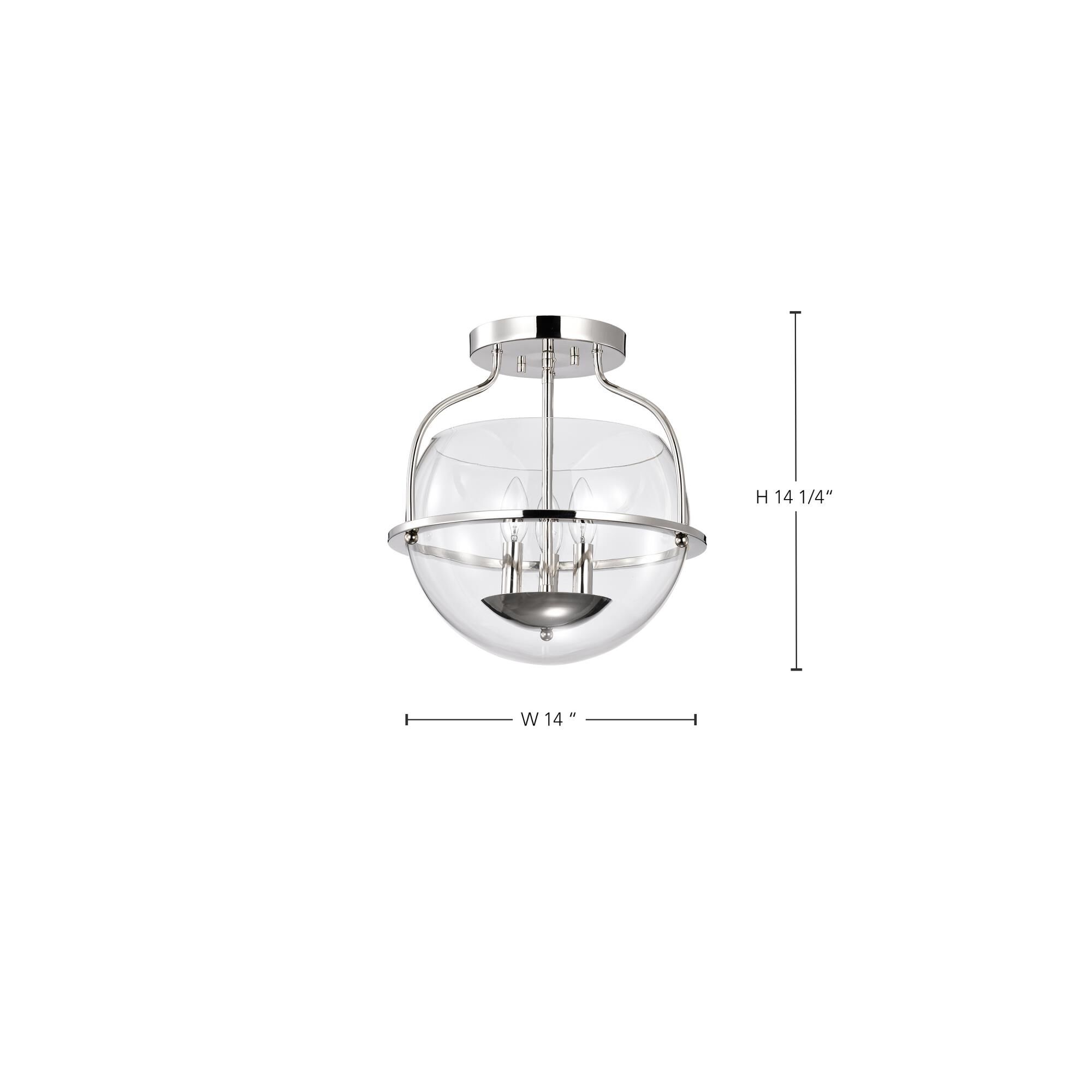 Amado 3 Light Flush Mount by Nuvo Lighting
