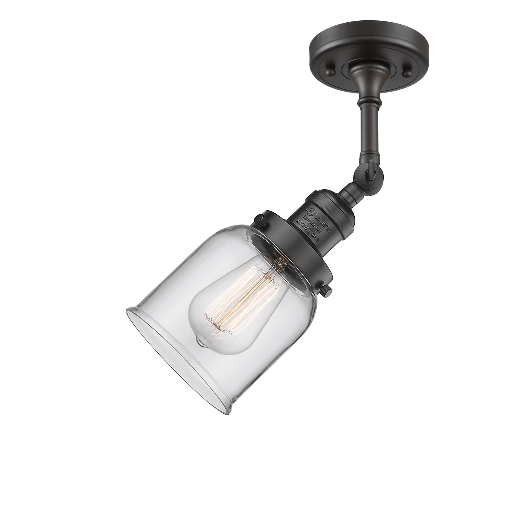 Bruno Marashlian Small Bell 5 Inch 1 Light Semi Flush Mount by Innovations Lighting