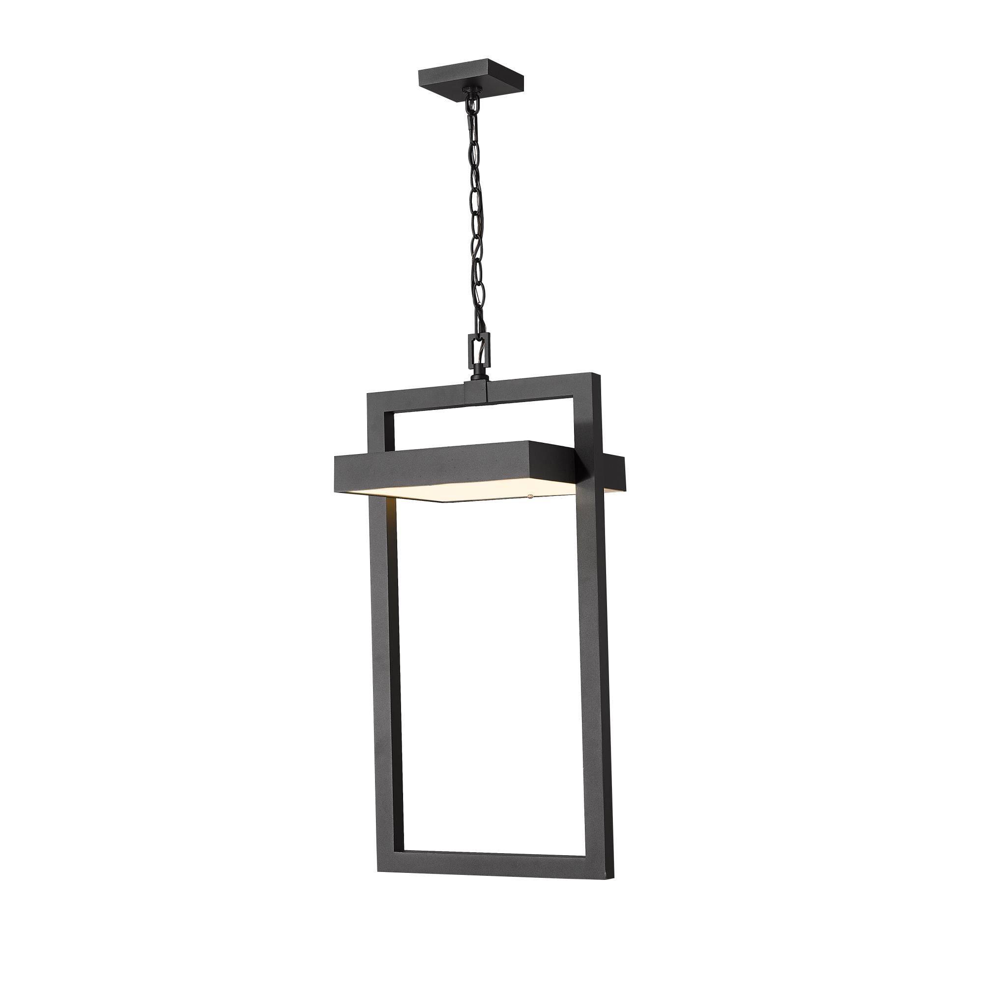 Shown in Black finish and Glass shade