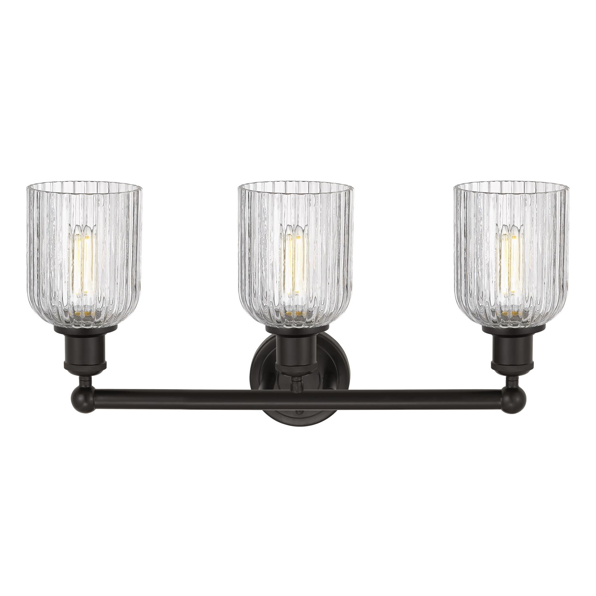 Shown in Oil Rubbed Bronze finish and Clear glass