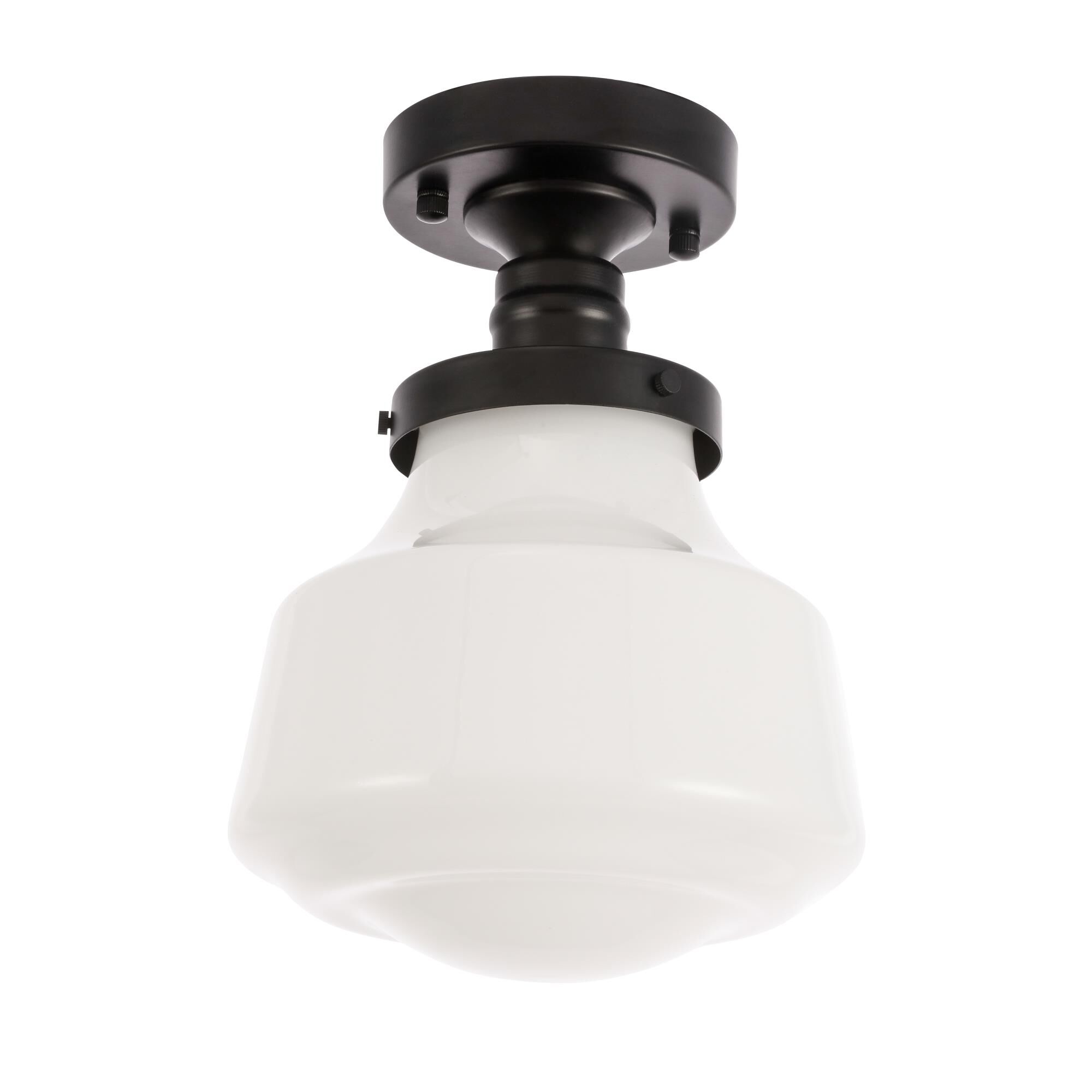 Lyle 8 Inch 1 Light Semi Flush Mount by Elegant Lighting