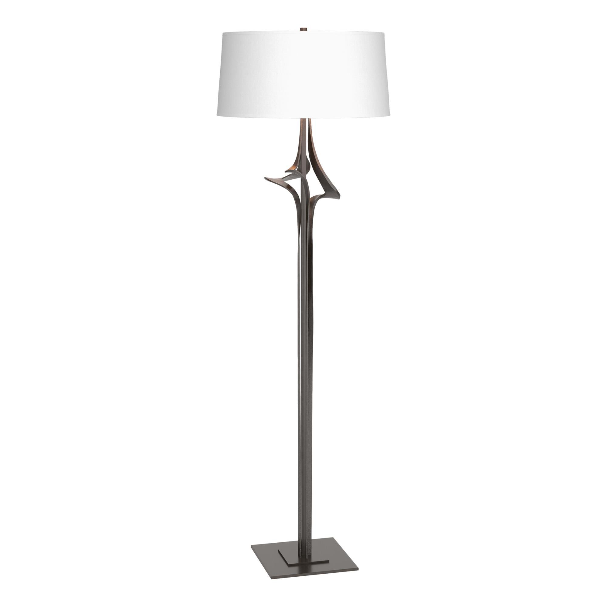 Shown in Oil Rubbed Bronze finish and Natural Anna shade
