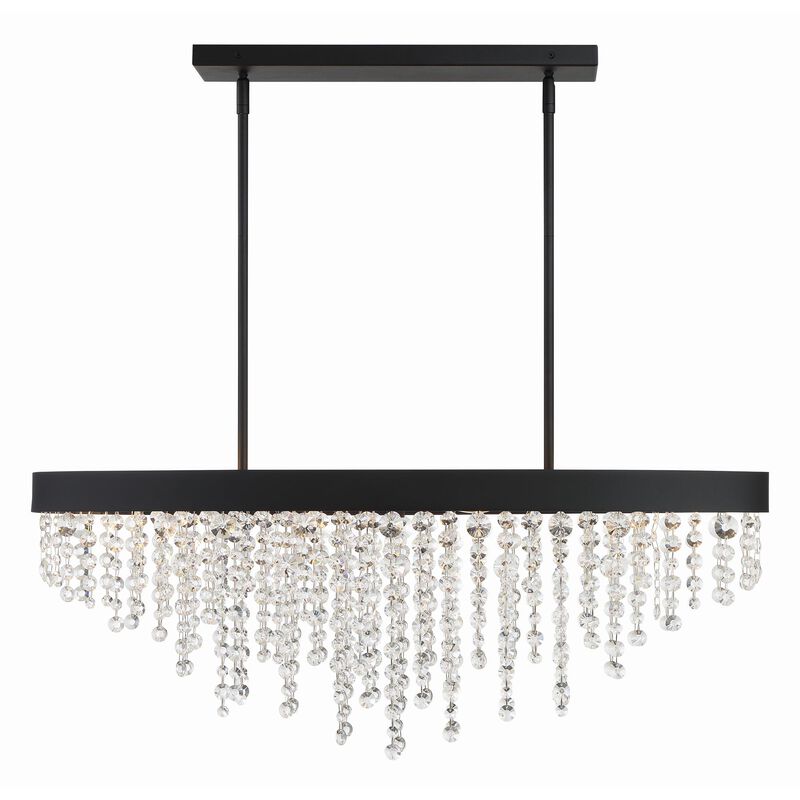 Winham 36 Inch 8 Light Linear Suspension Light by Crystorama