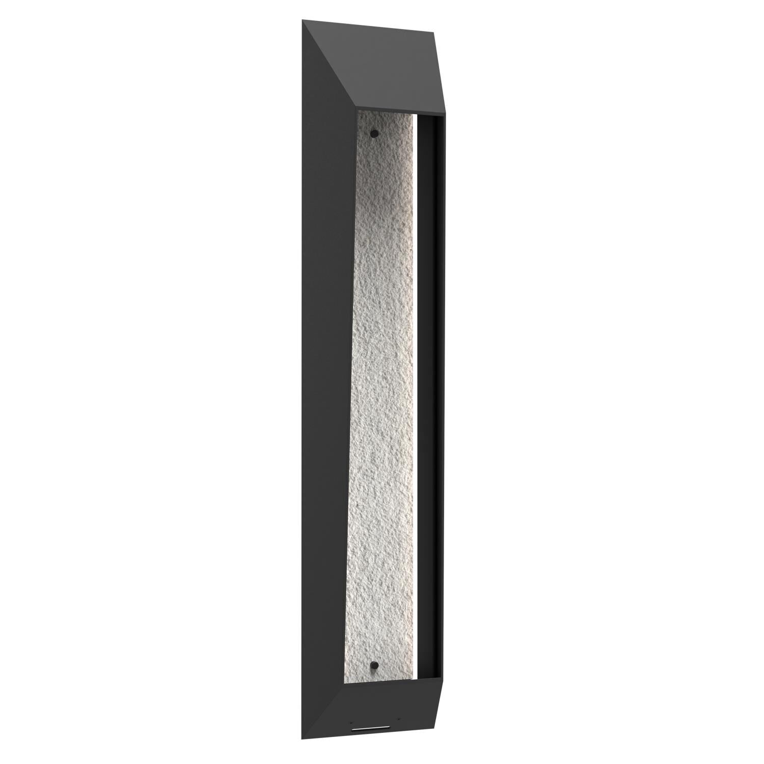 Shown in Textured Black finish and Bianco Marble Motif accent