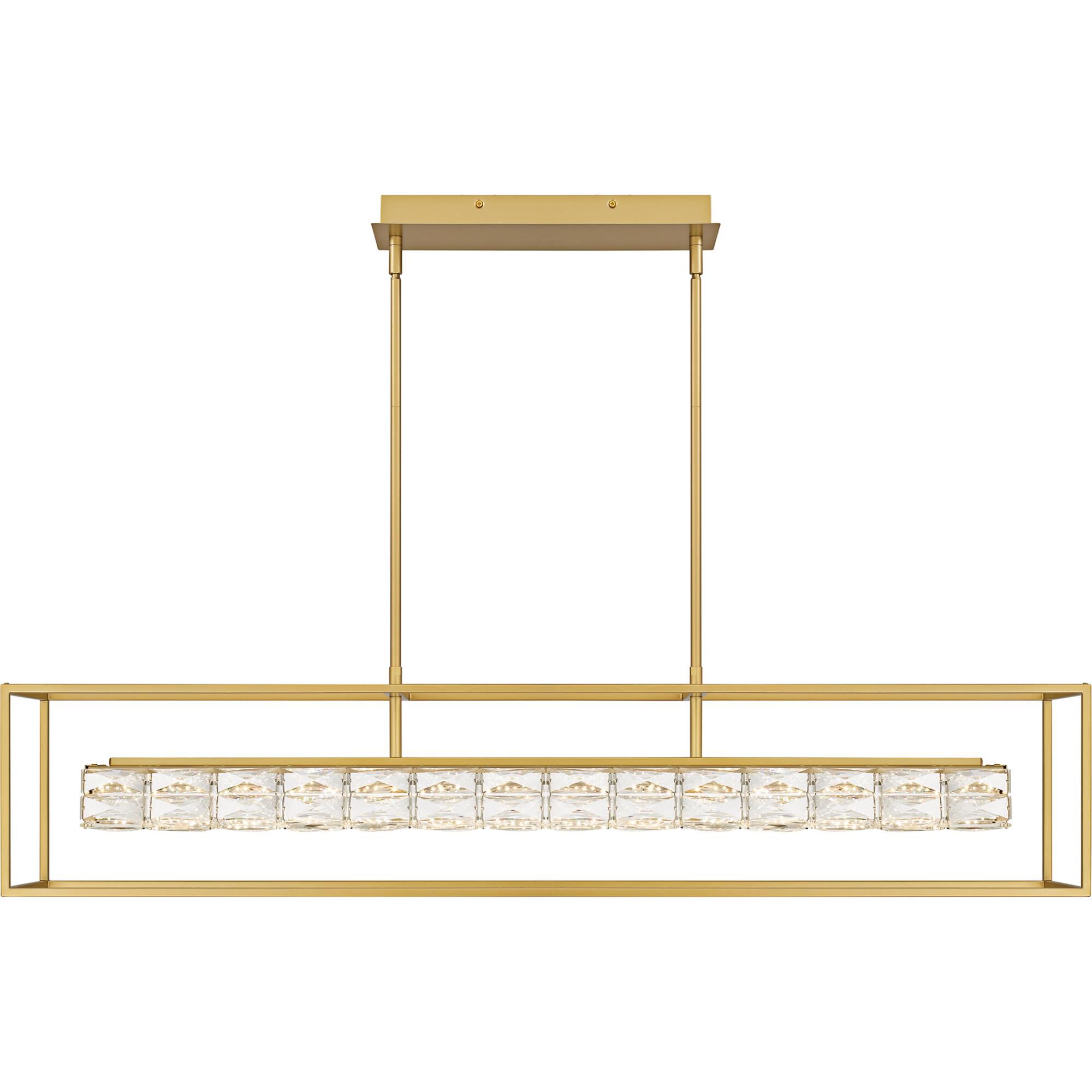 Shown in Soft Gold finish and Clear Crystal Glass shade