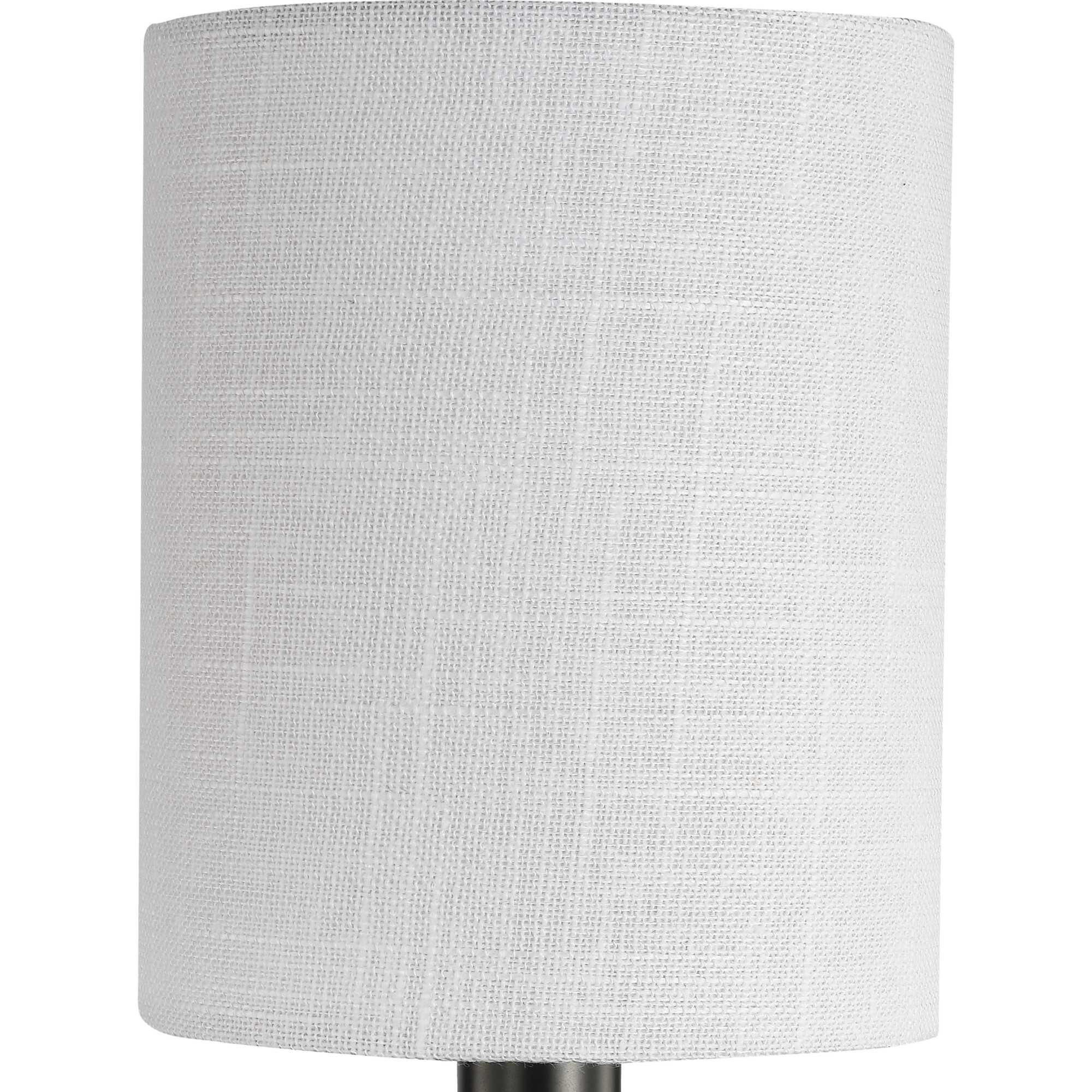 Shown in Matte Black finish and Summer Linen glass