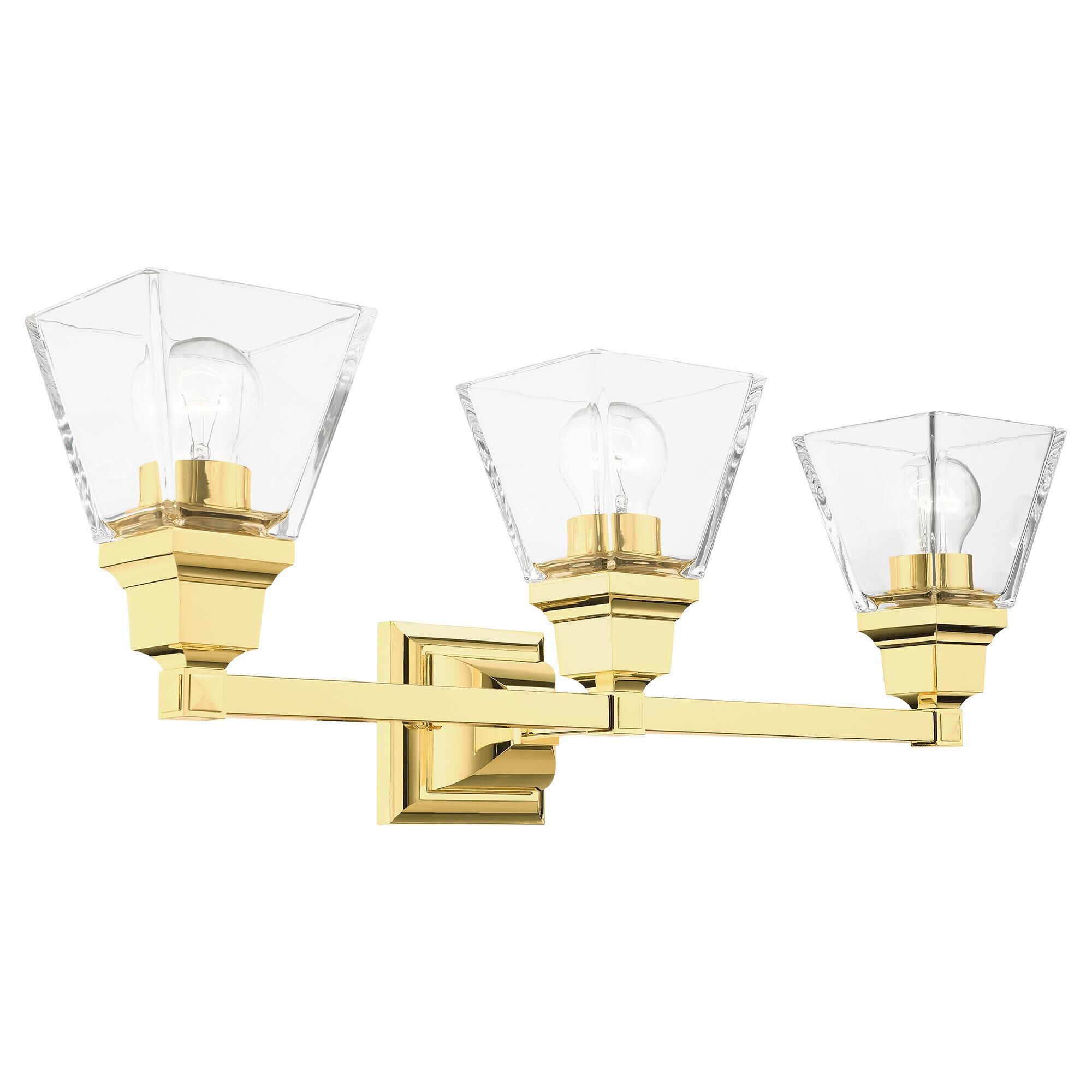 Mission 25 Inch 3 Light Bath Vanity Light by Livex Lighting