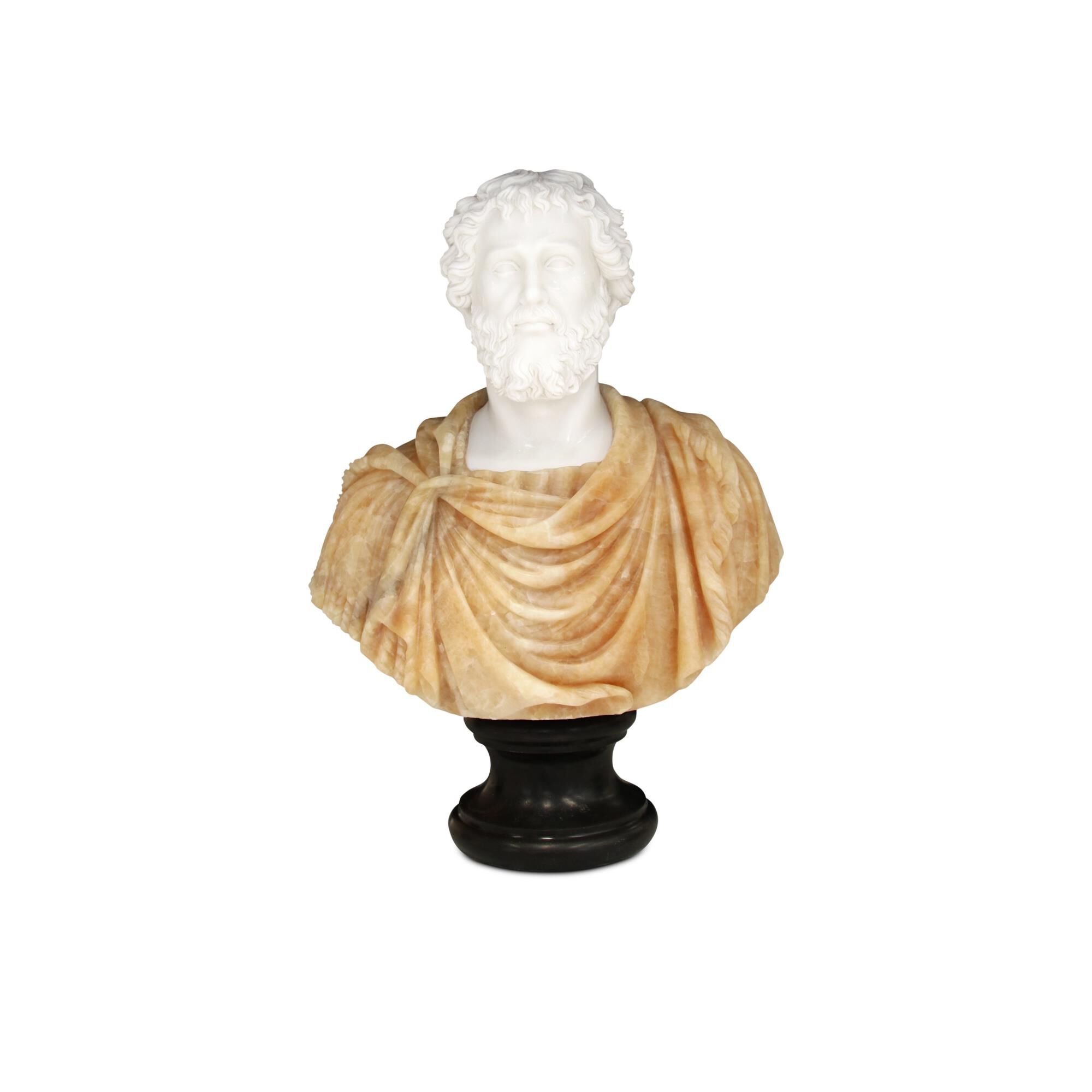 Thanos Marble Bust Sculpture by Currey and Company