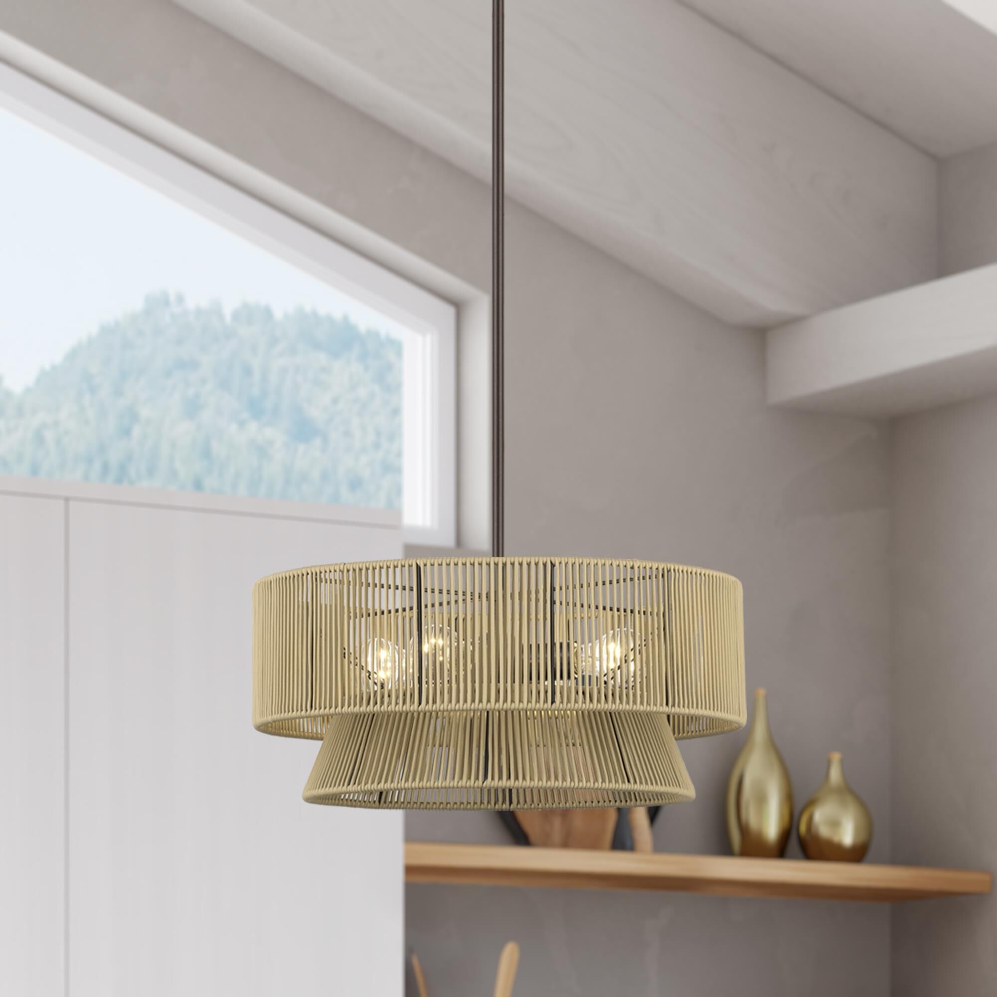 Florell 20 Inch Large Pendant by Livex Lighting