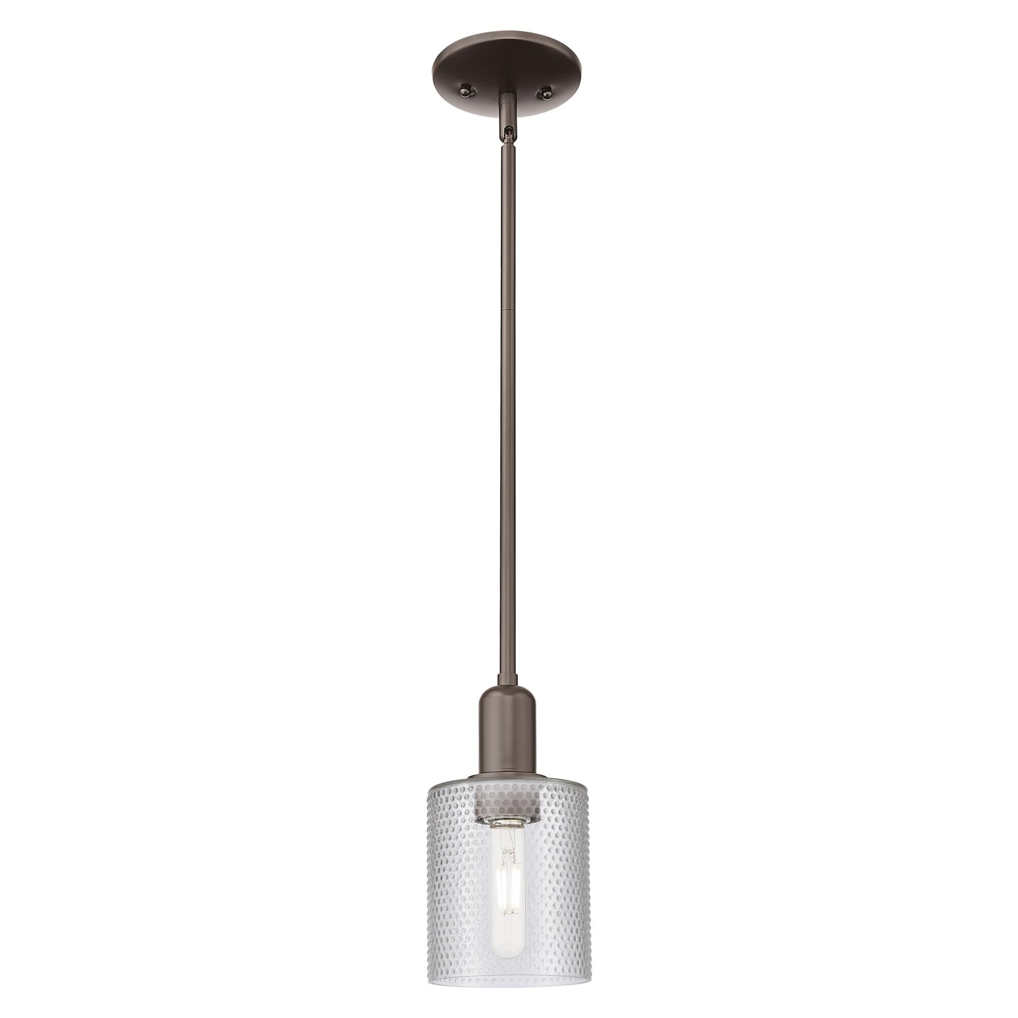 Shown in Oil Rubbed Bronze finish and Clear glass