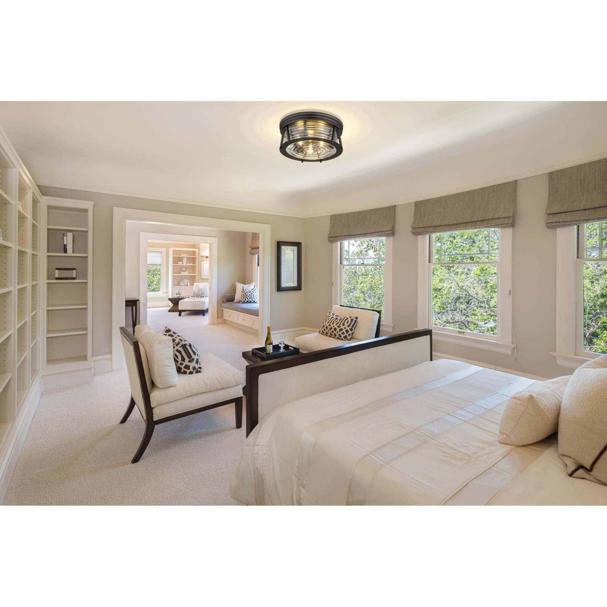 Cape Harbor 16 Inch 3 Light Flush Mount by Z-Lite