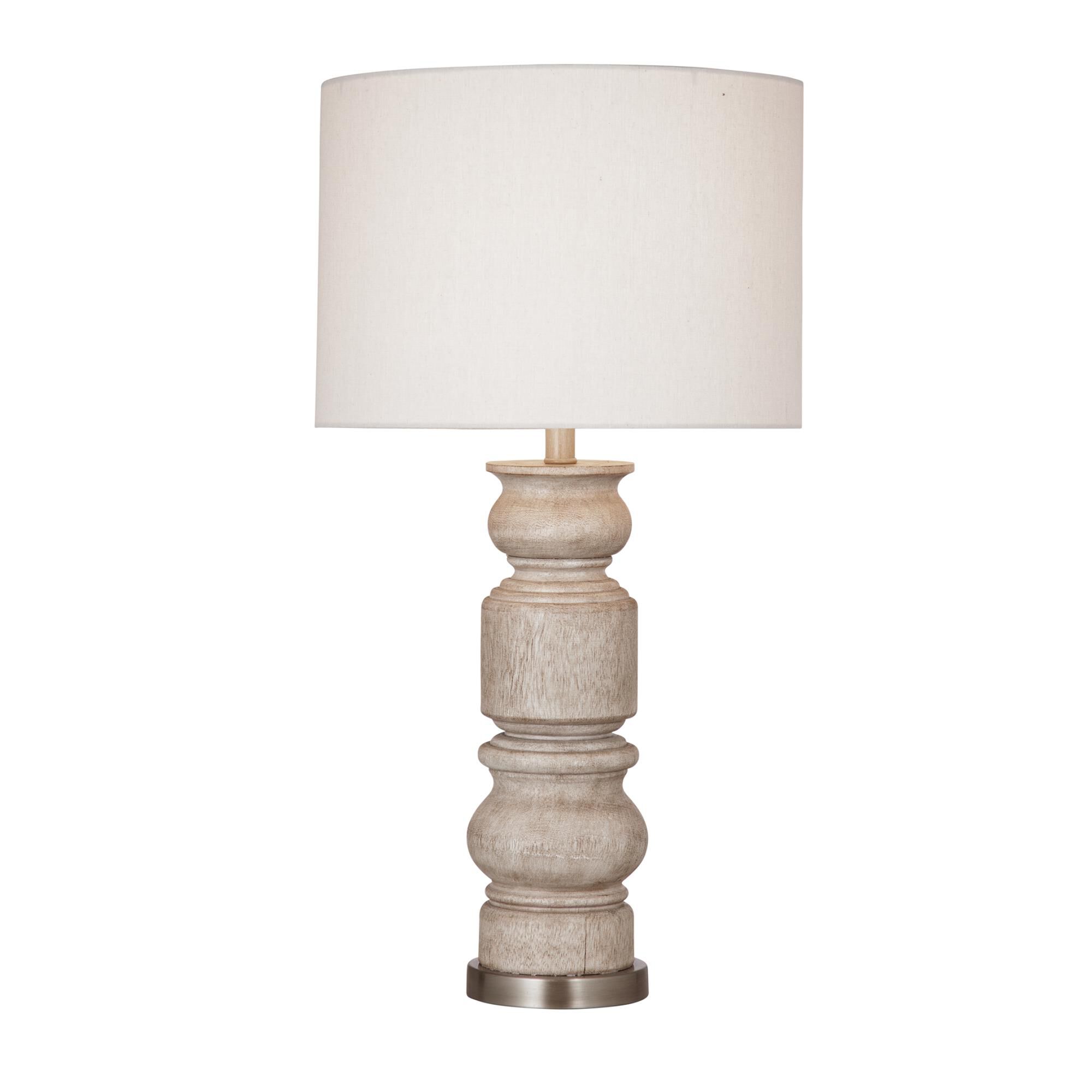 Shown in Light Brown finish and Oatmeal shade