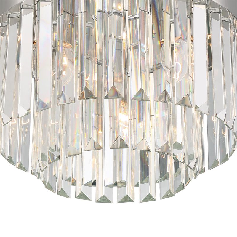 Hayes 16 Inch 4 Light Flush Mount by Crystorama