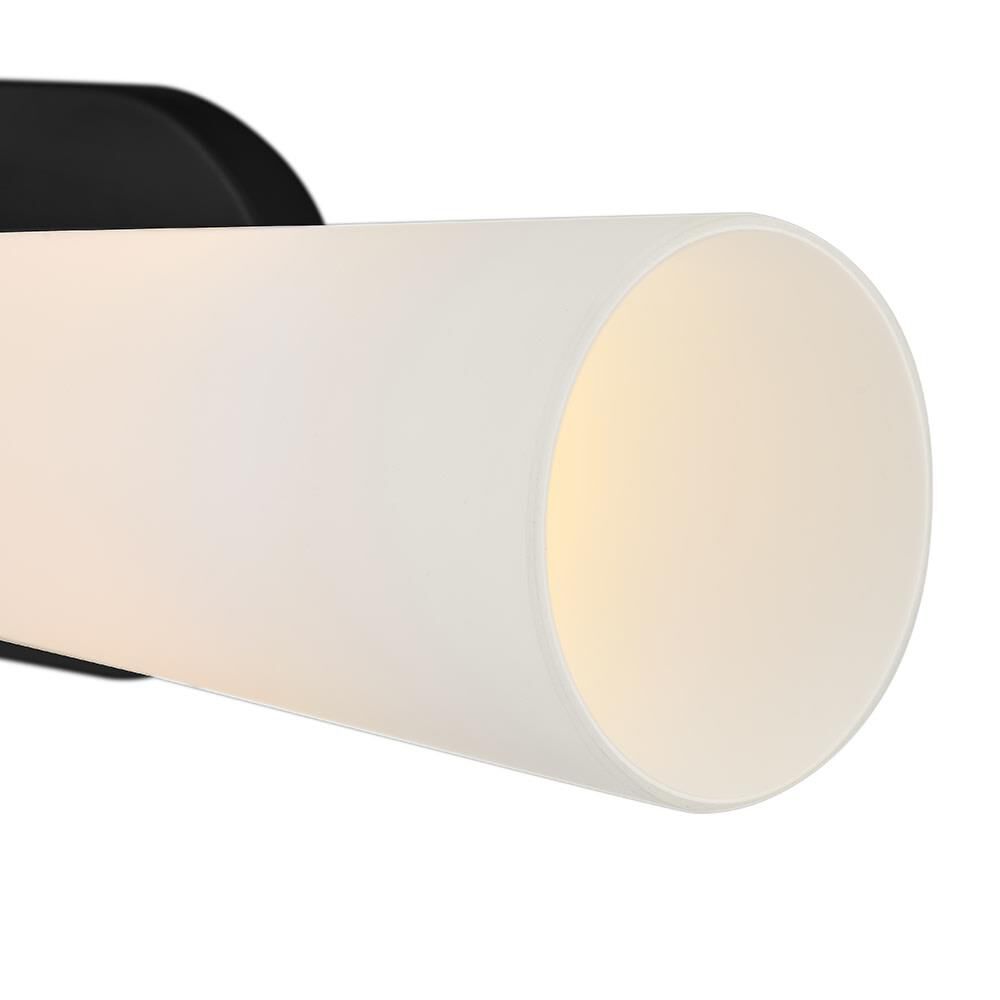 Shown in Black finish and Etched Opal glass