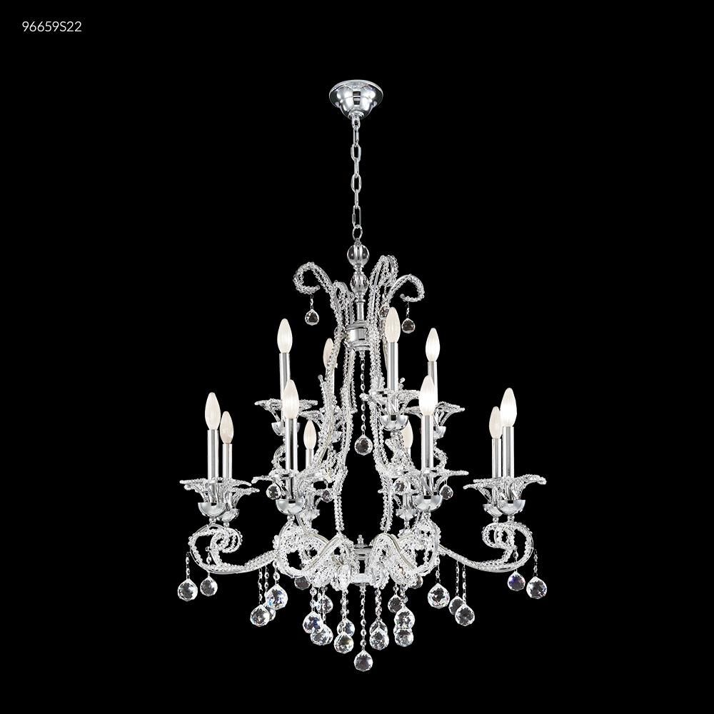 Pearl Collection 32 Inch 12 Light Chandelier by James R. Moder