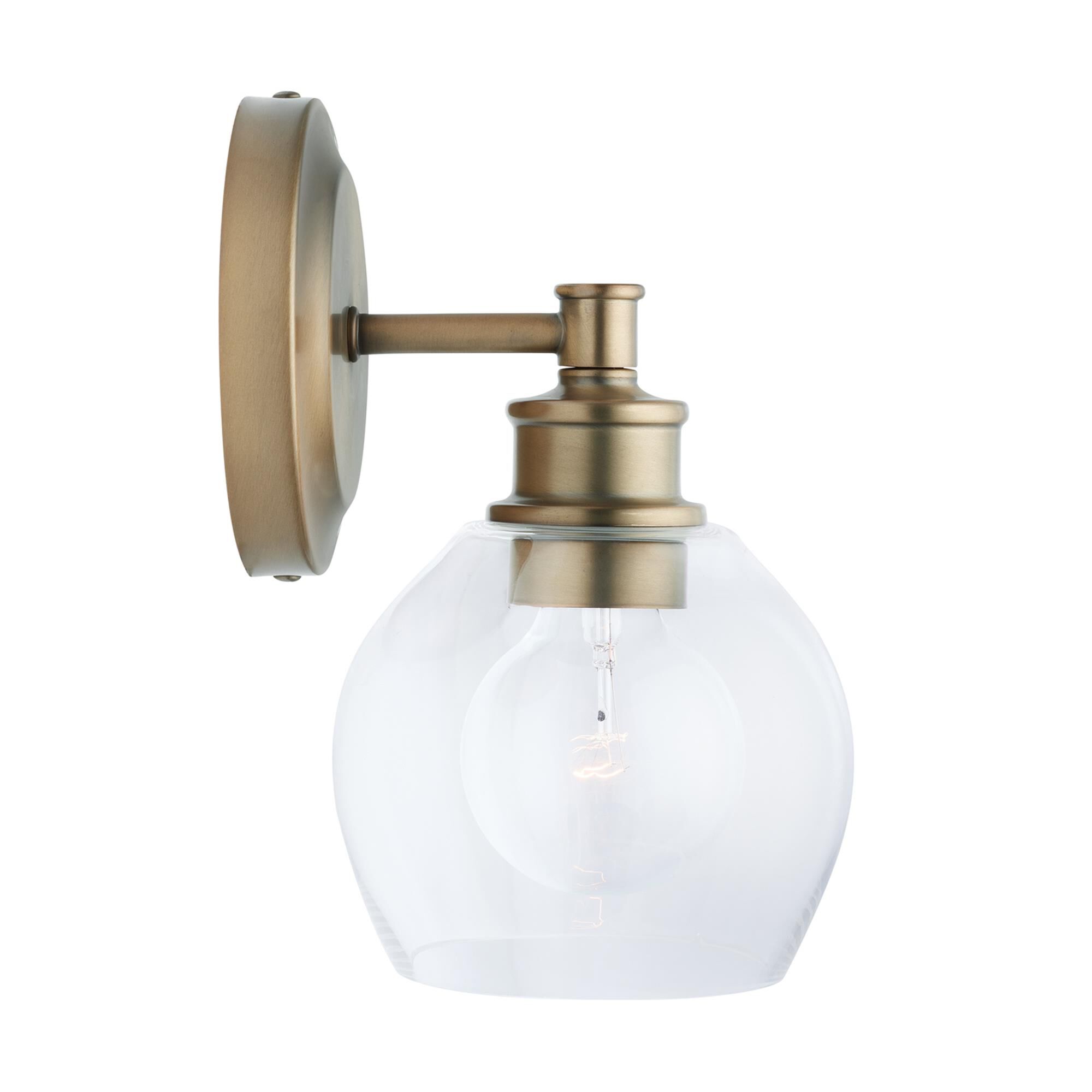 Shown in Aged Brass finish and 426 glass