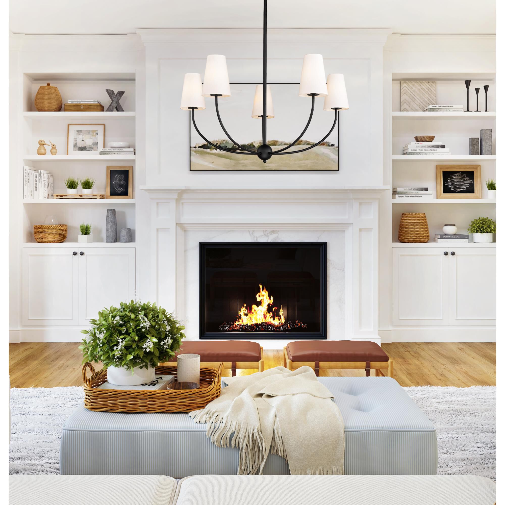 Shannon 32 Inch 5 Light Chandelier by Z-Lite