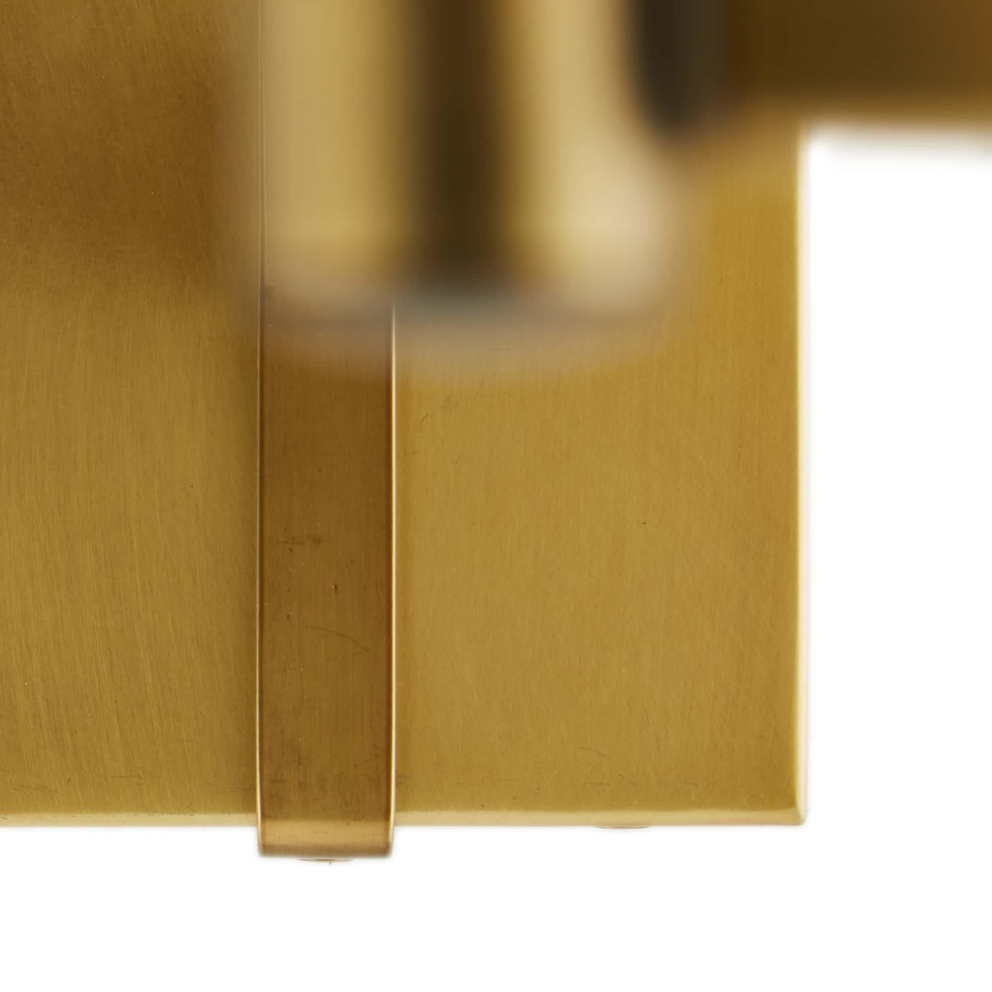 Shown in Antique Brass finish and Linen shade