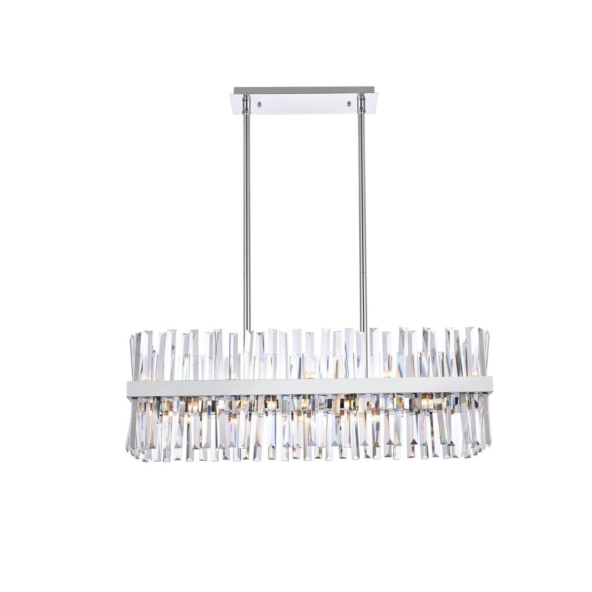 Serephina 36 Inch 20 Light Linear Suspension Light by Elegant Lighting