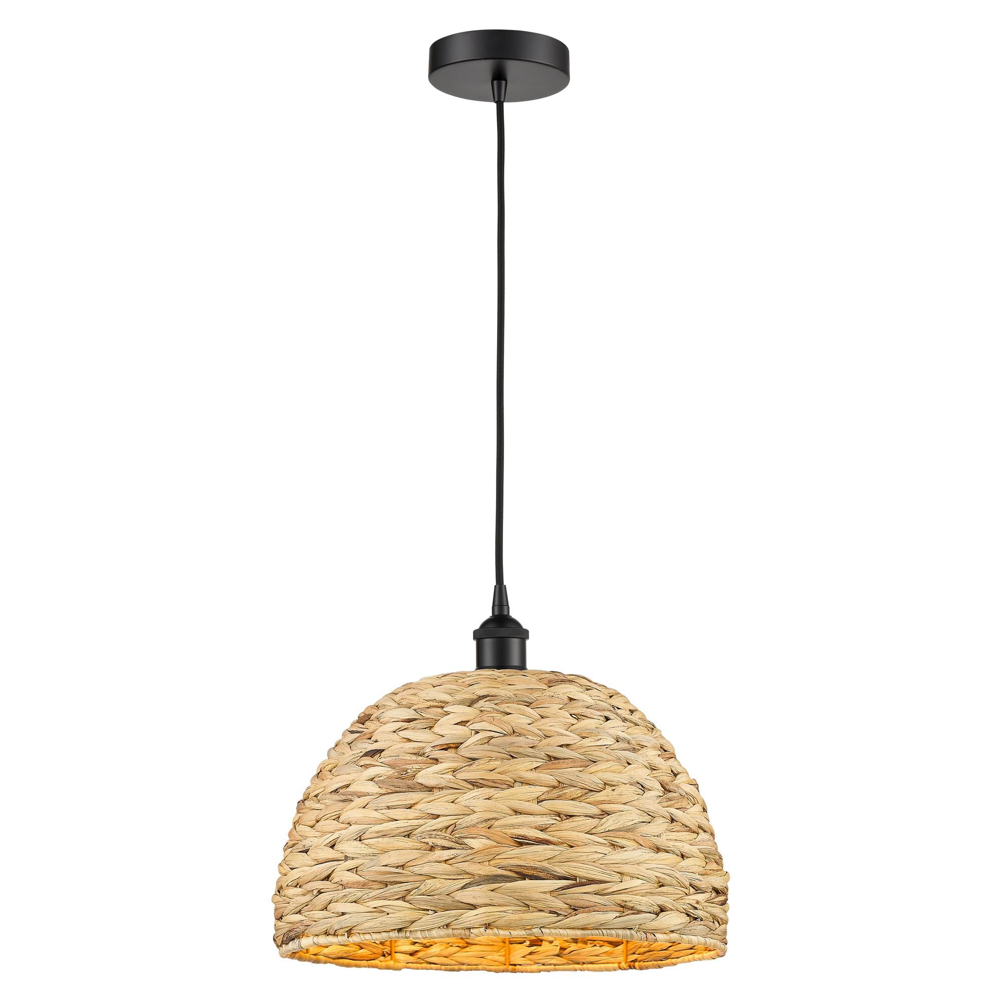 Shown in Matte Black finish and Natural shade