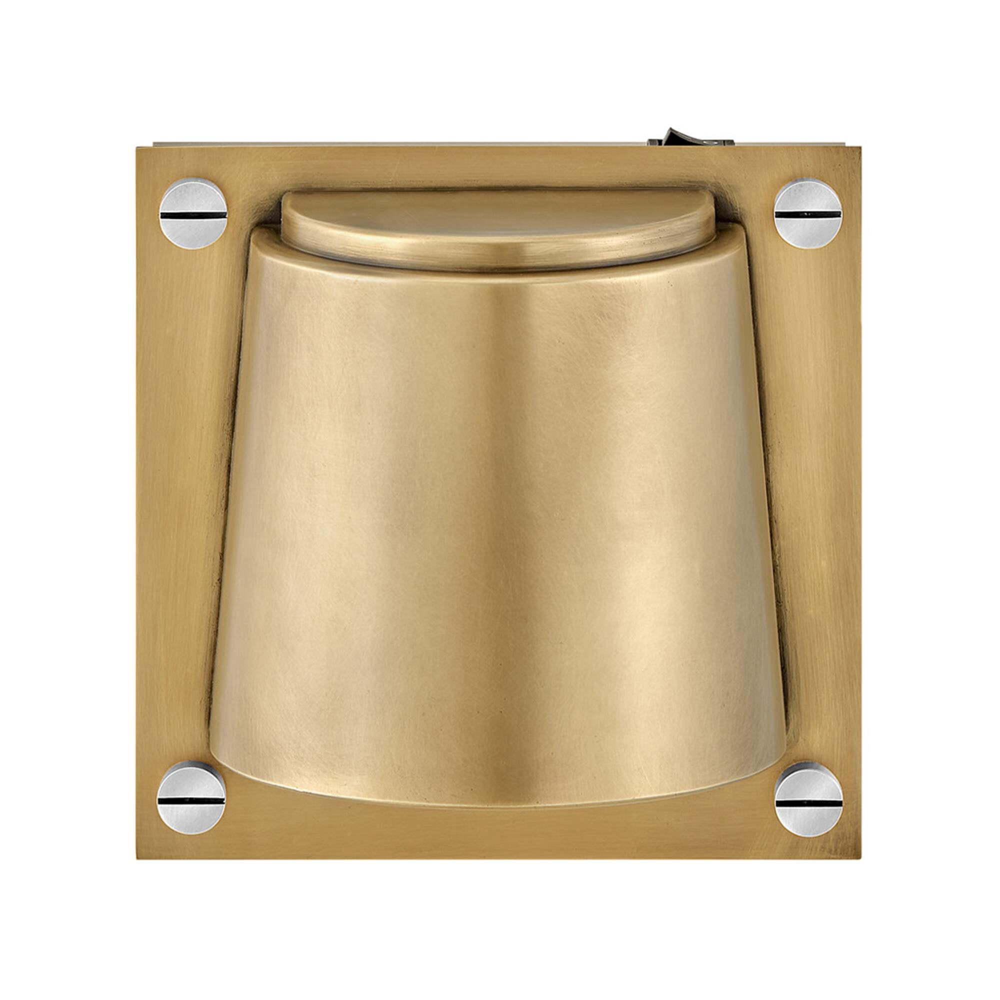 Shown in Heritage Brass finish and Etched glass