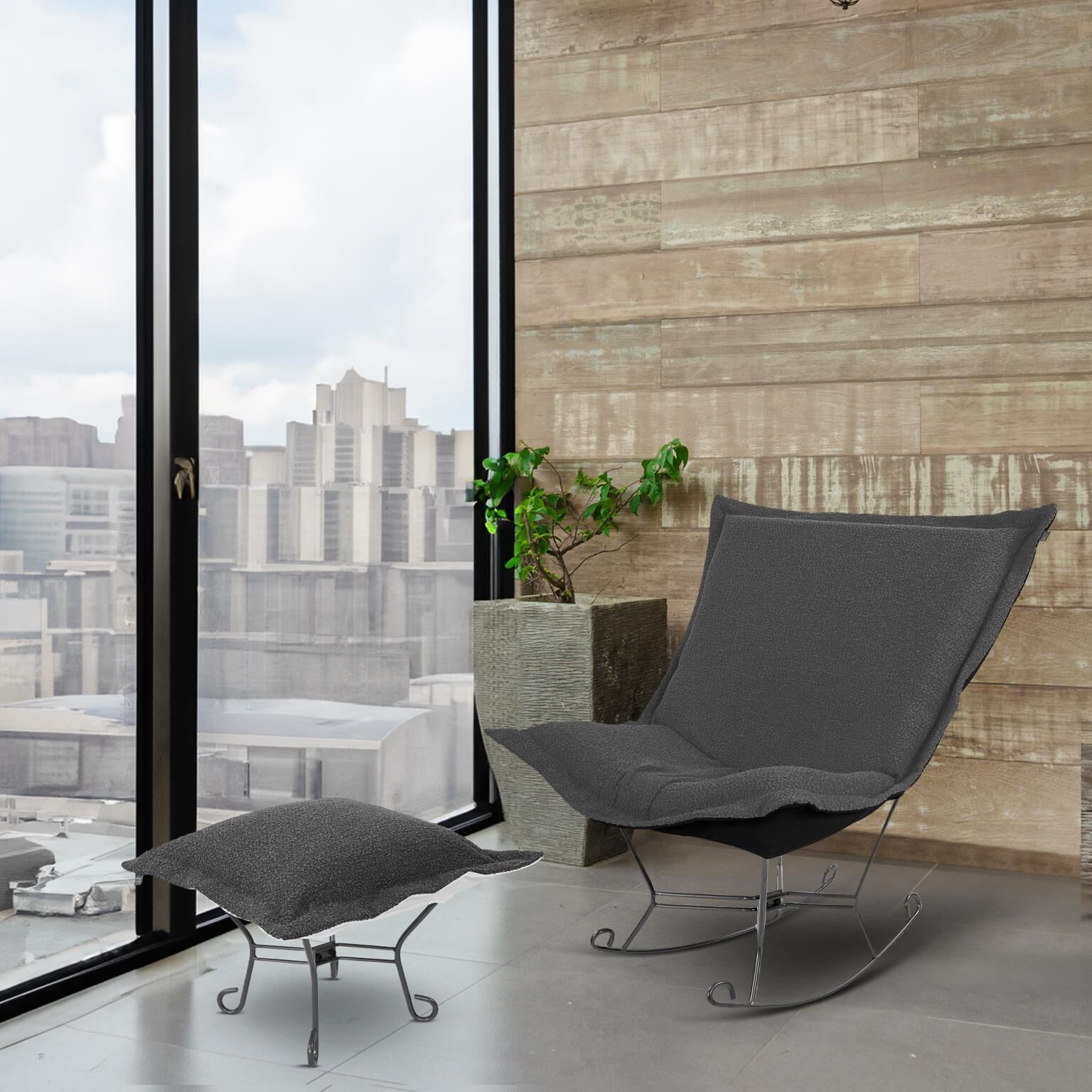 The Barbet Puff Accent Chair by Howard Elliott Collection