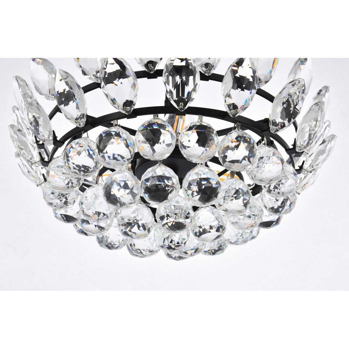 Shown in Black finish and Royal Cut Clear crystal