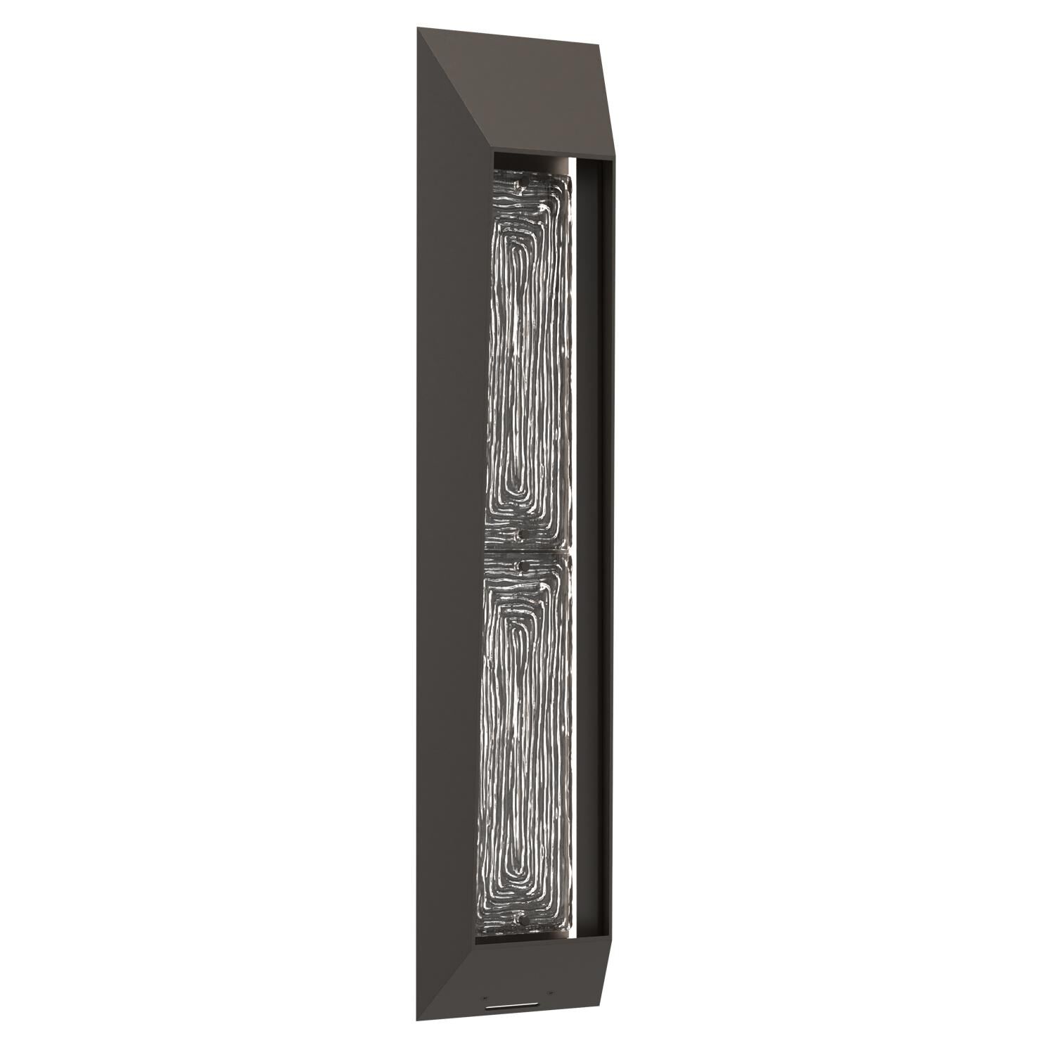 Shown in Statuary Bronze finish and Linea Cast Glass Motif accent
