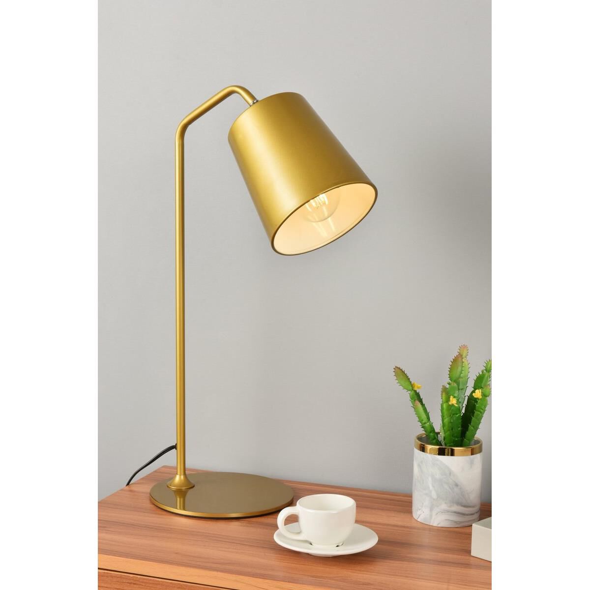 Shown in Brass finish and Brass Iron shade