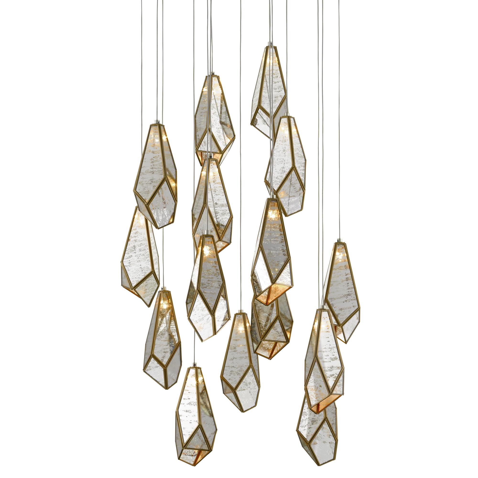 Glace 15 Light LED Multi Light Pendant by Currey and Company