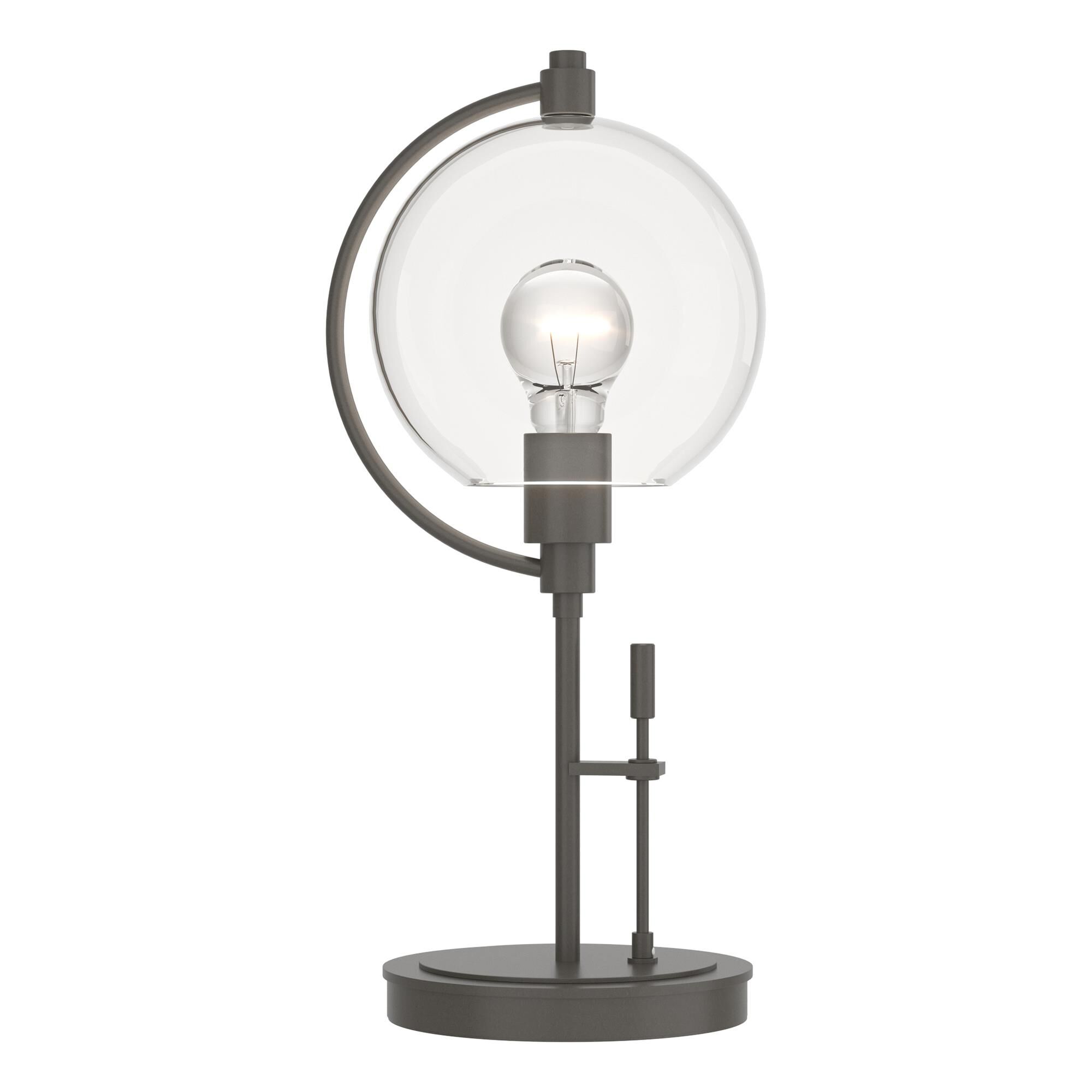 Shown in Dark Smoke finish and Clear  glass