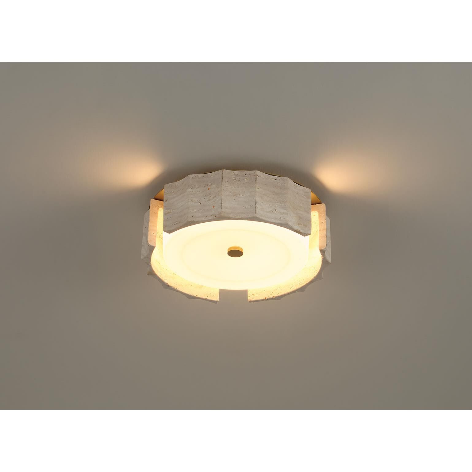 Shown in Gold finish and Opal Etched glass