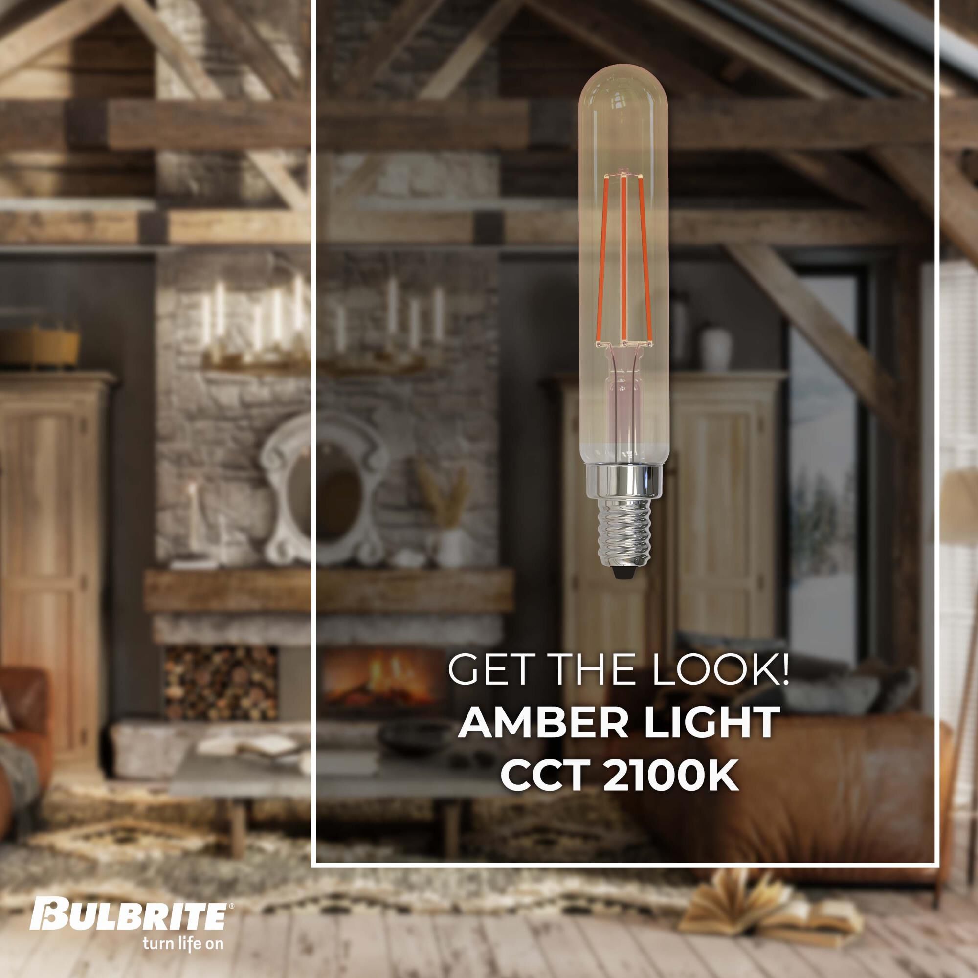 Dimmable 4.5 Watt 2100K T8 LED Light Bulb by Bulbrite