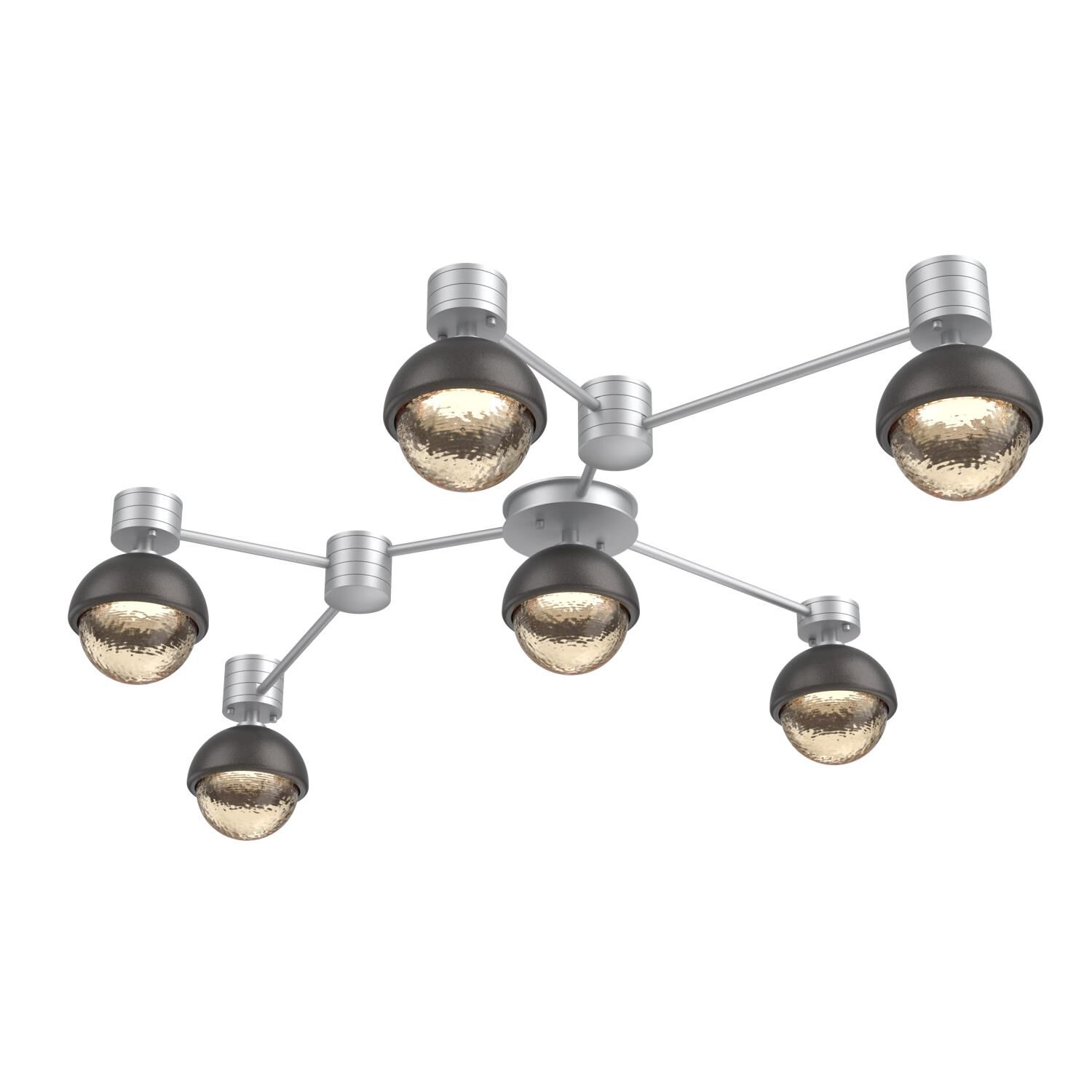 Shown in Classic Silver finish and Amber glass and Graphite accent