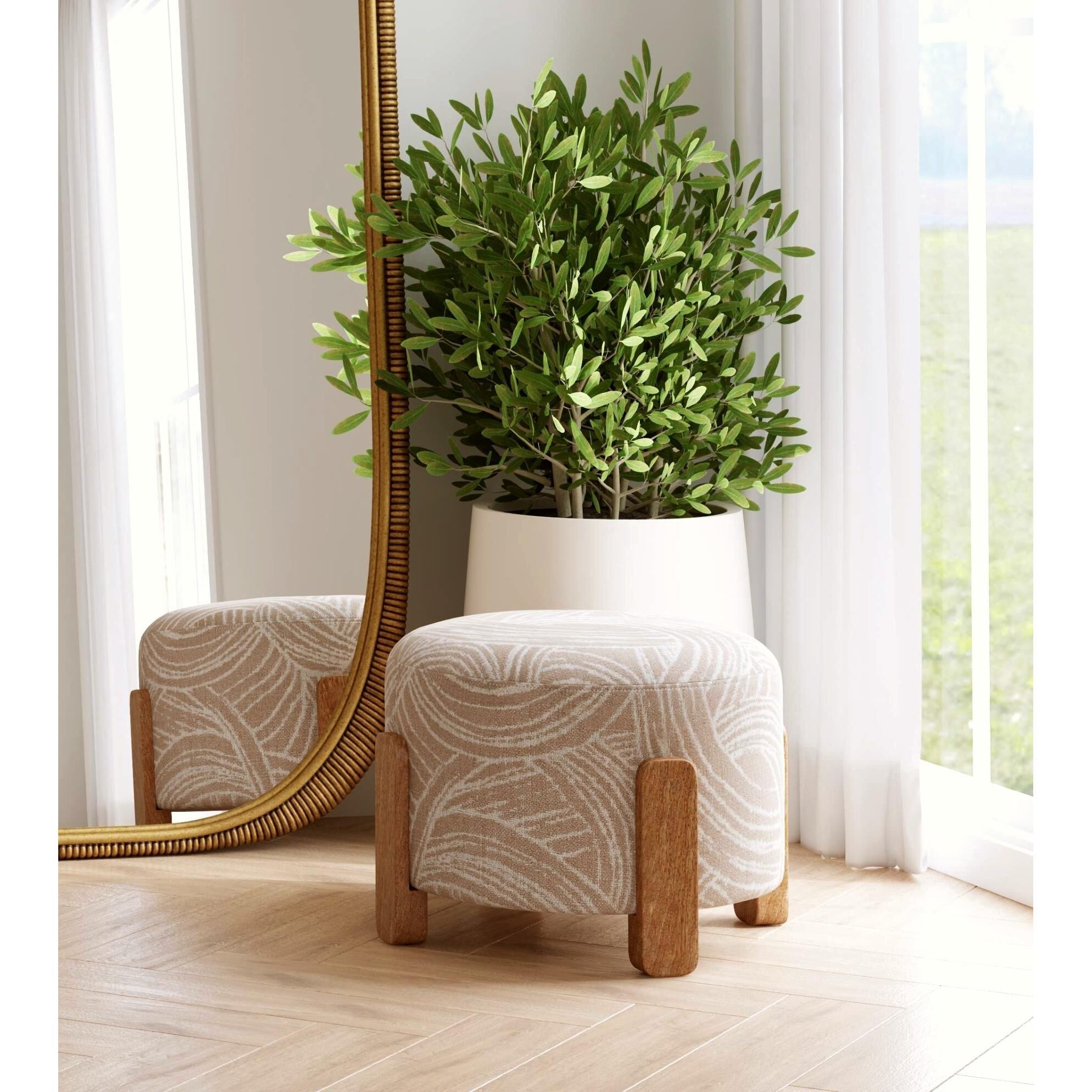 Willow 23 Inch Ottoman By Bassett Mirror Company