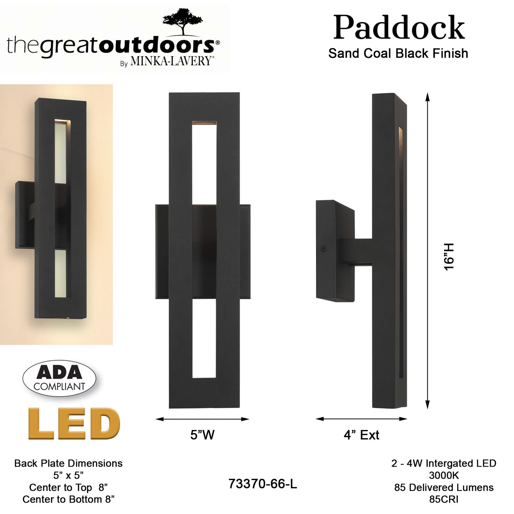 Paddock 16 Inch Outdoor Wall Light by Minka Lavery