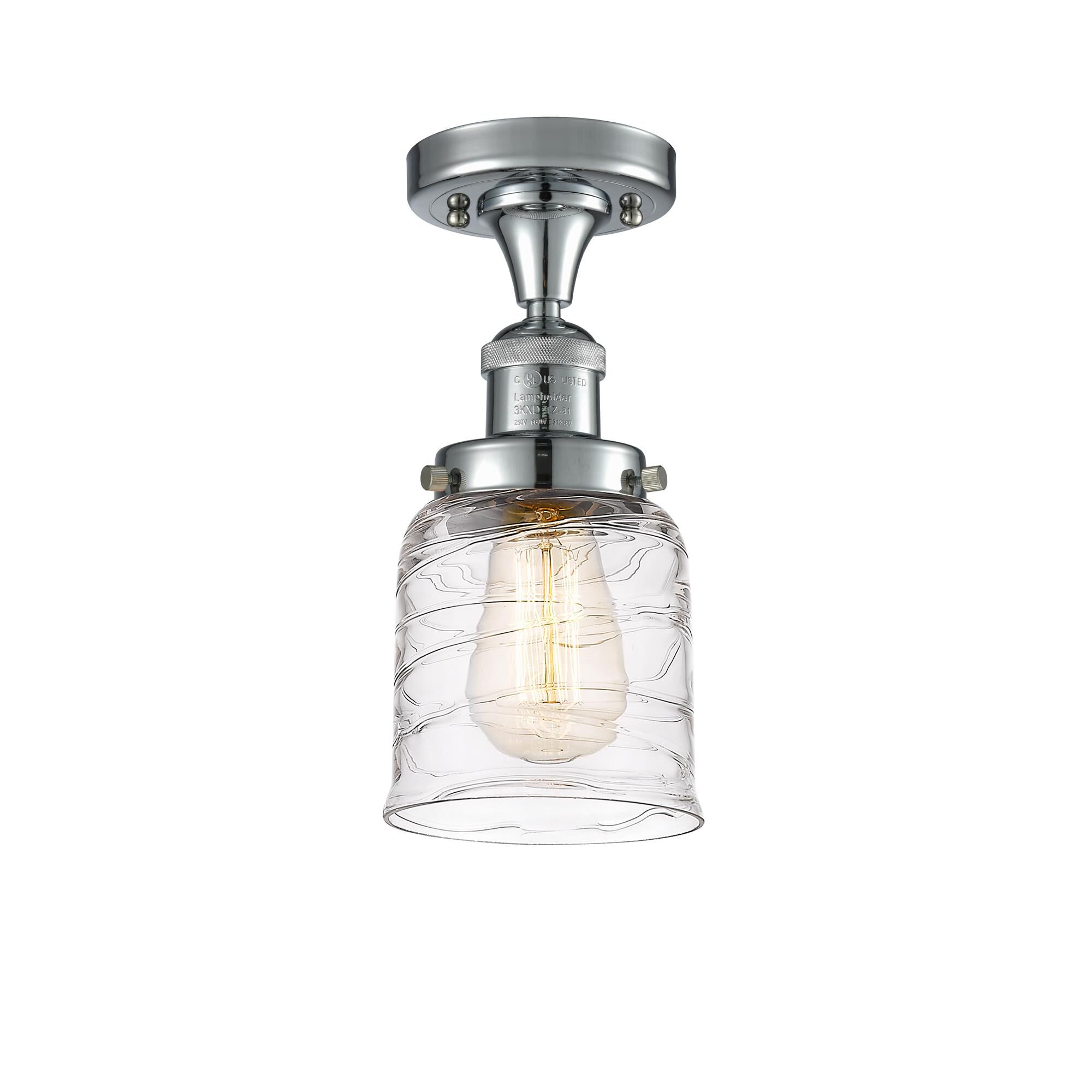 Shown in Polished Chrome finish and Clear glass